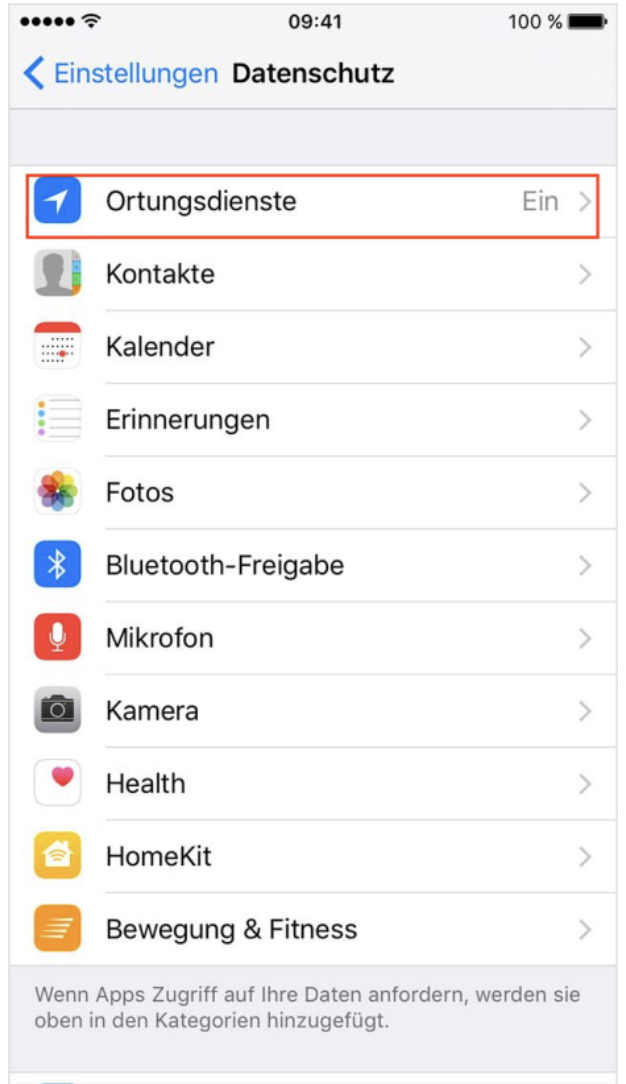 iphone privacy settings