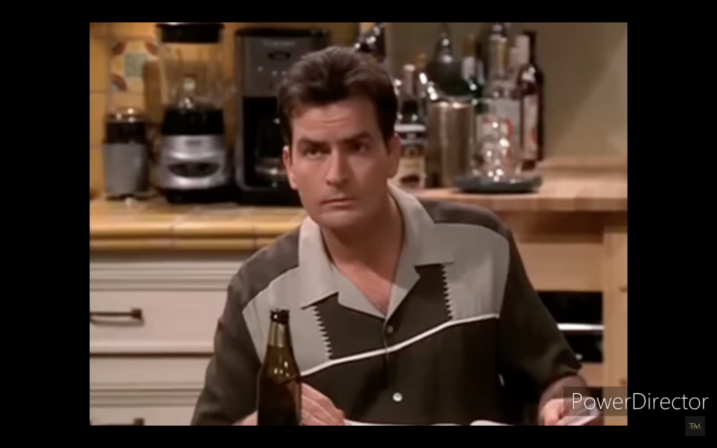 man in kitchen scene