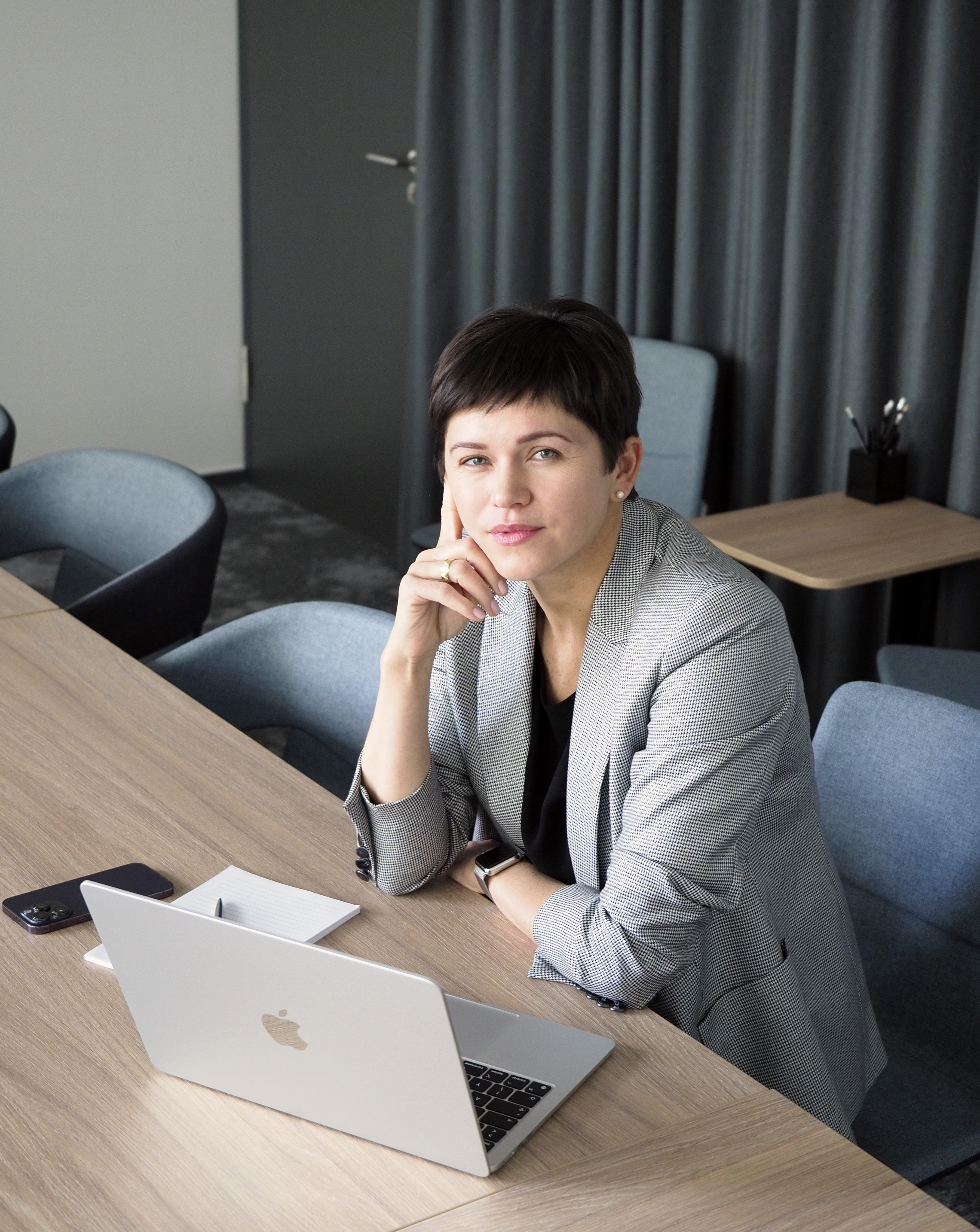 professional woman at desk