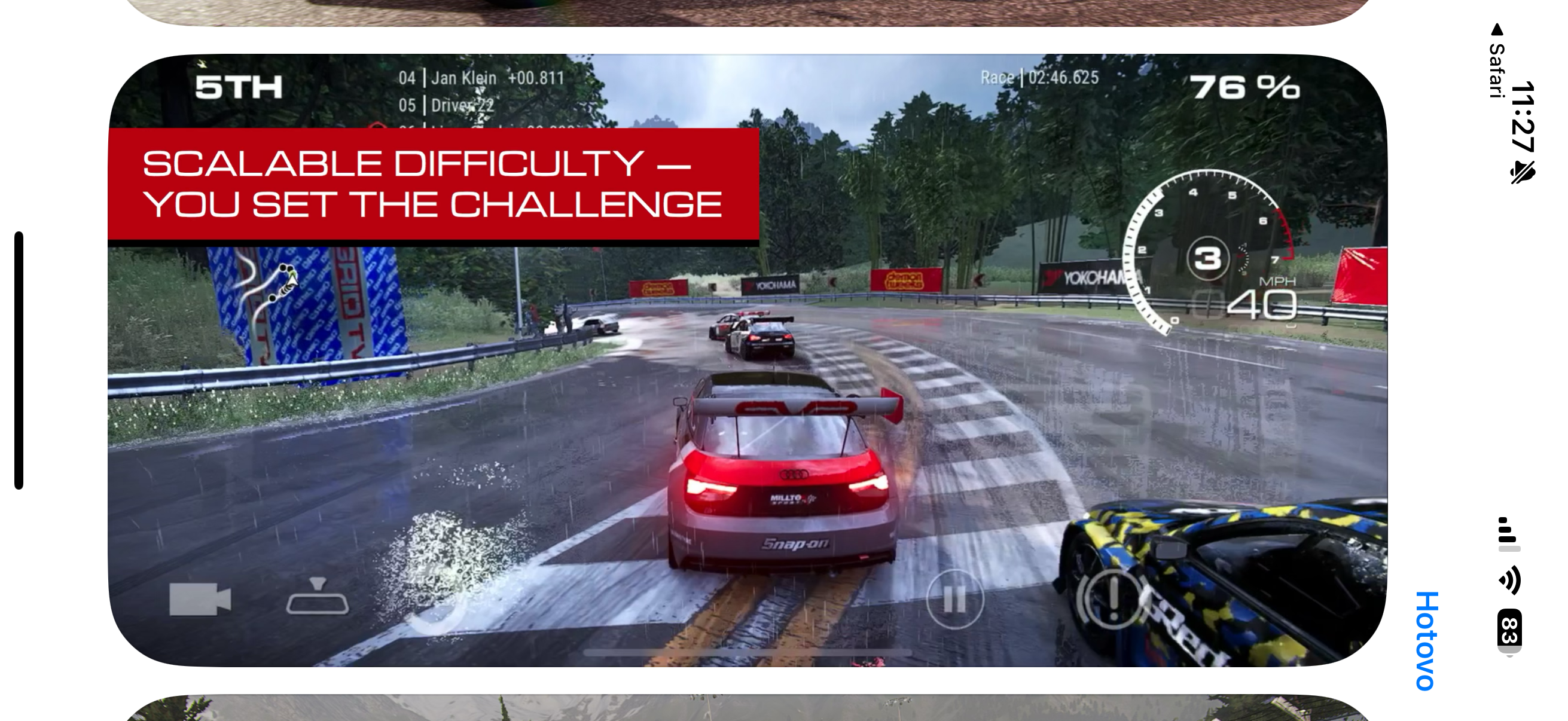racing game scalable difficulty