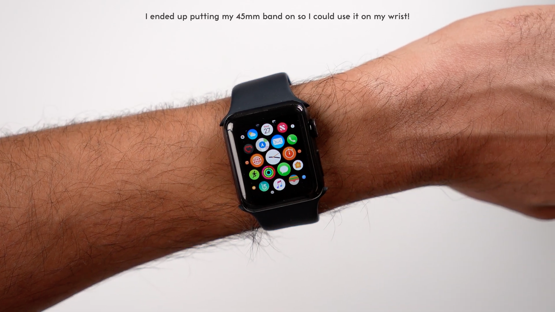 smartwatch on wrist