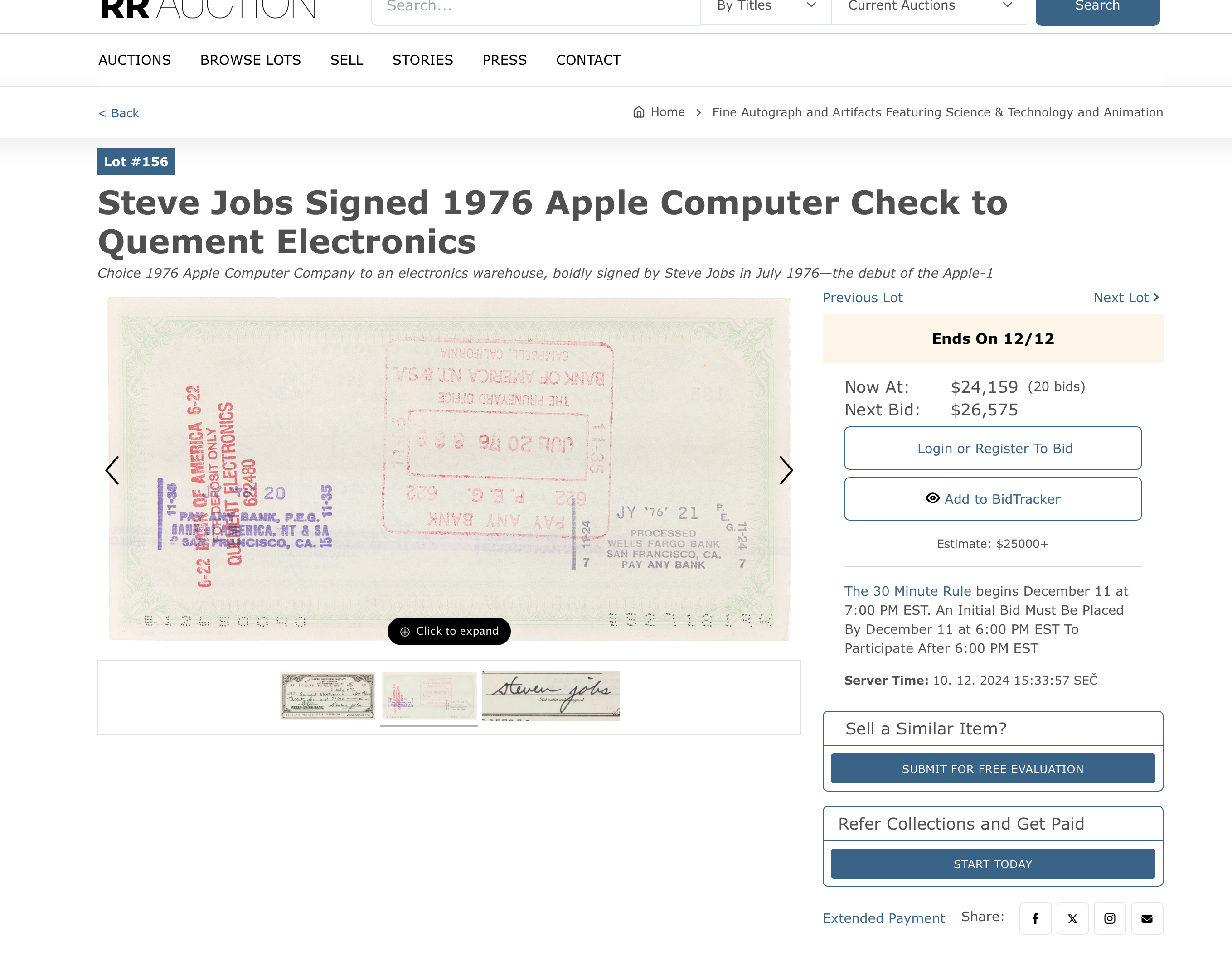 steve jobs check back