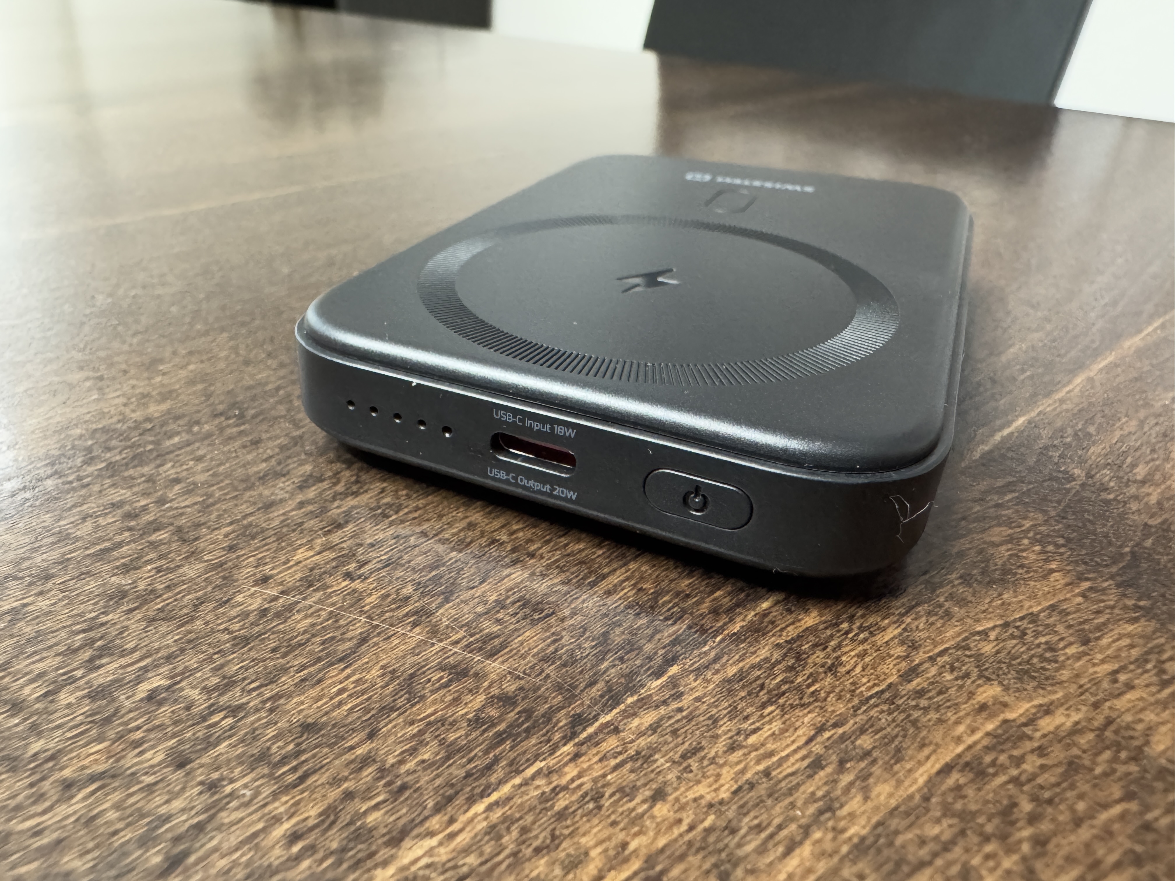 wireless charger angled view