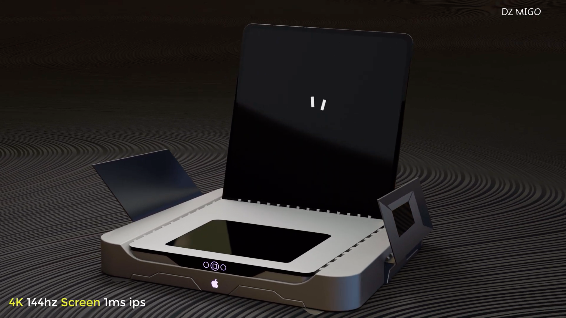 apple gaming laptop open