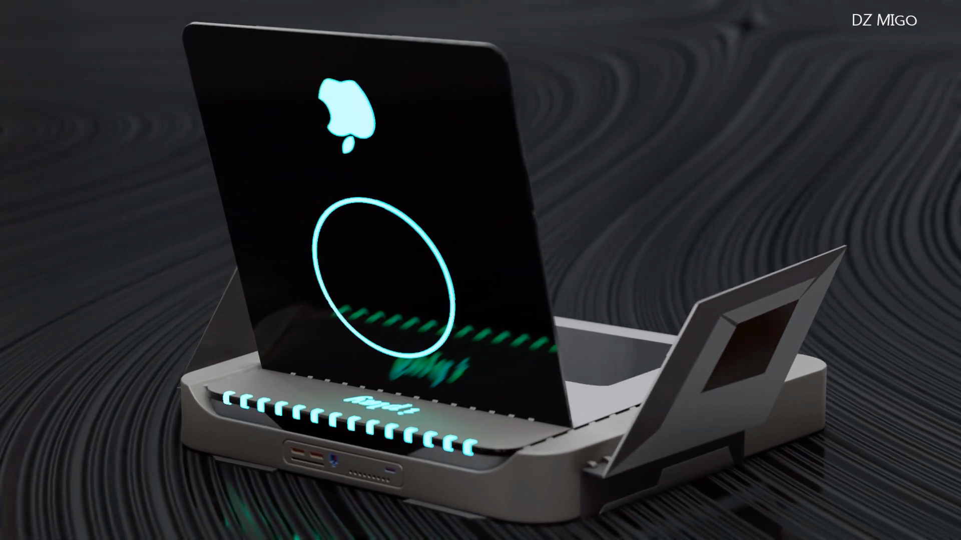 apple vr headset side view