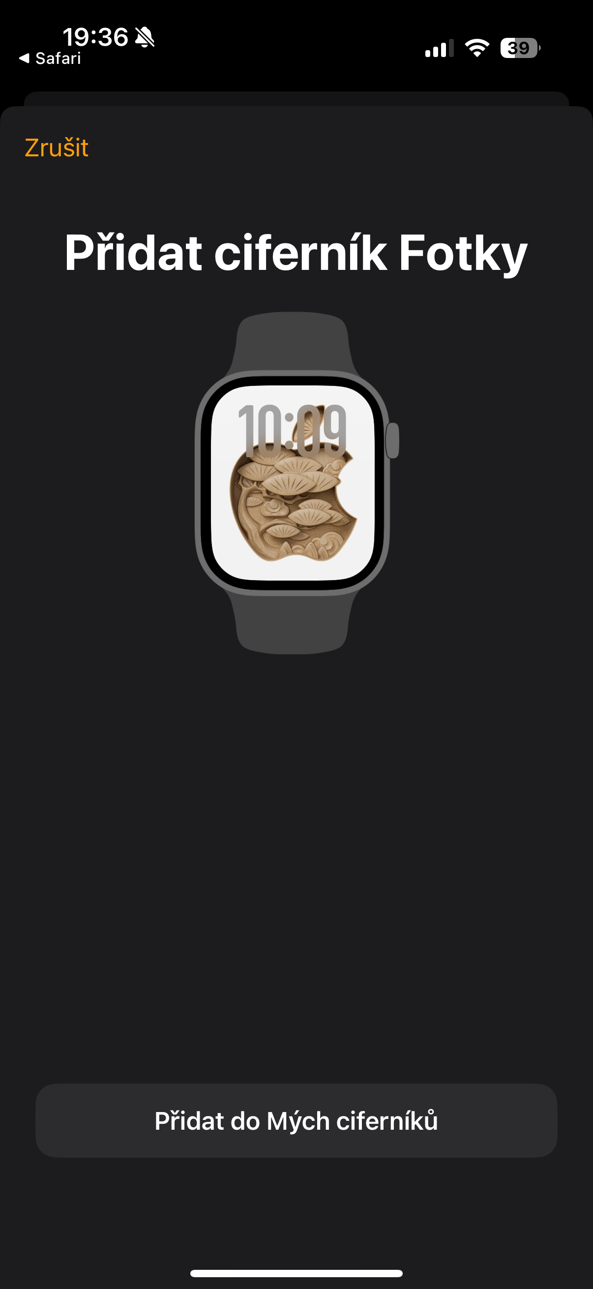 apple watch face setup