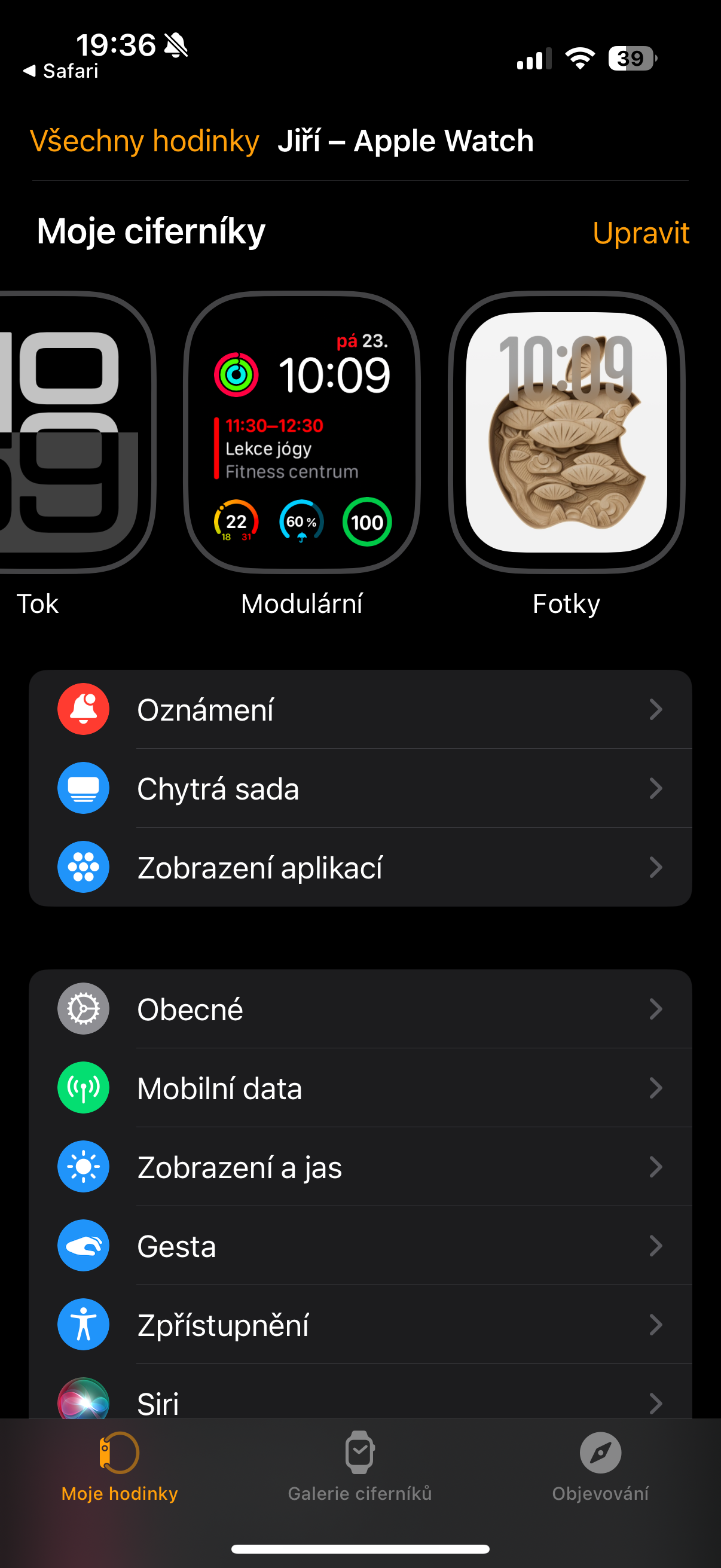 apple watch faces selection