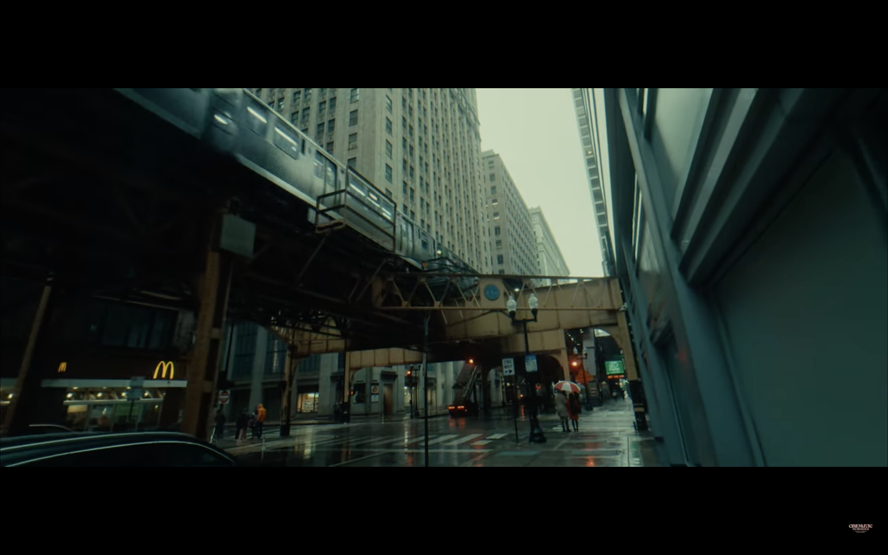 city street train bridge