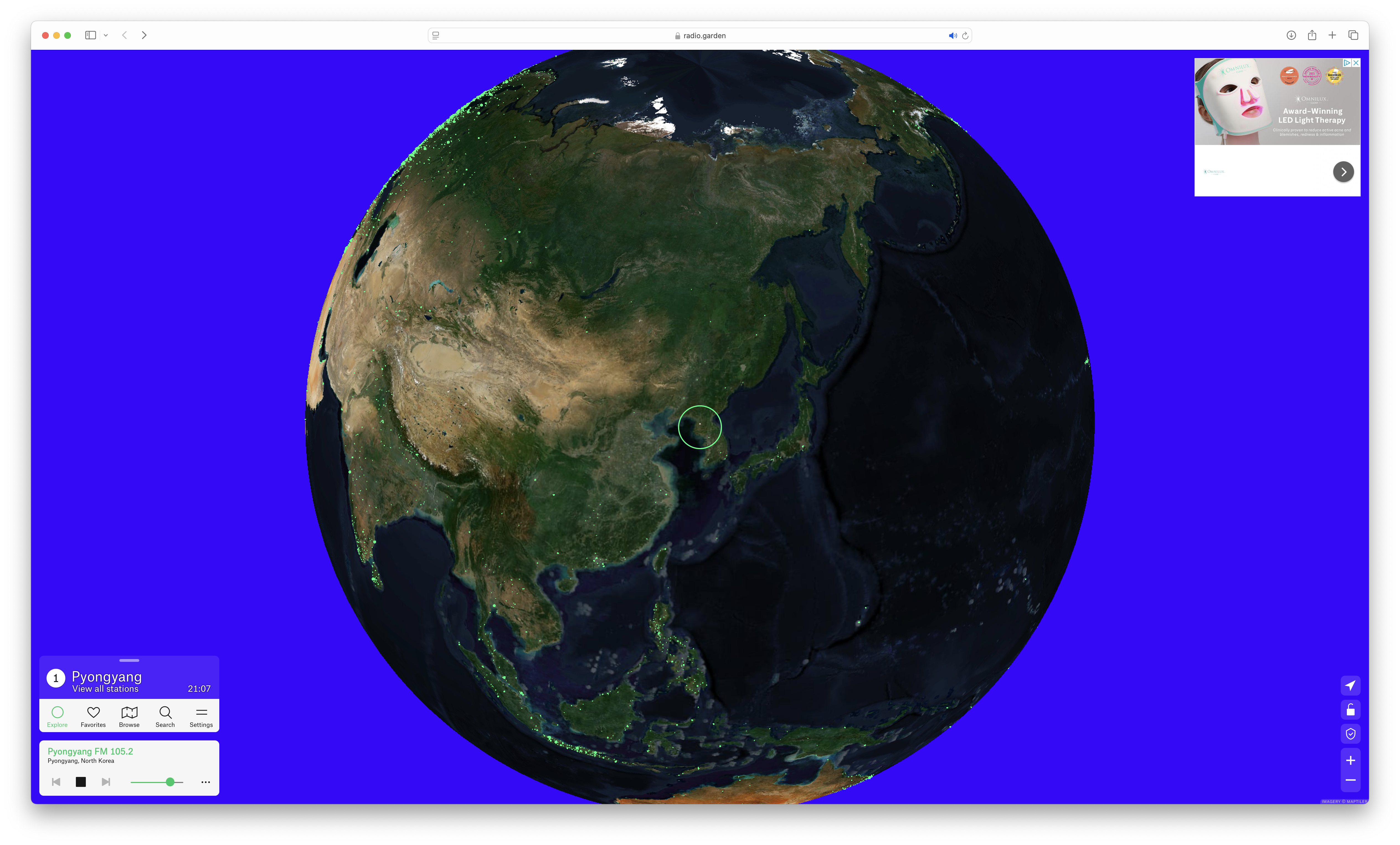 earth view asia