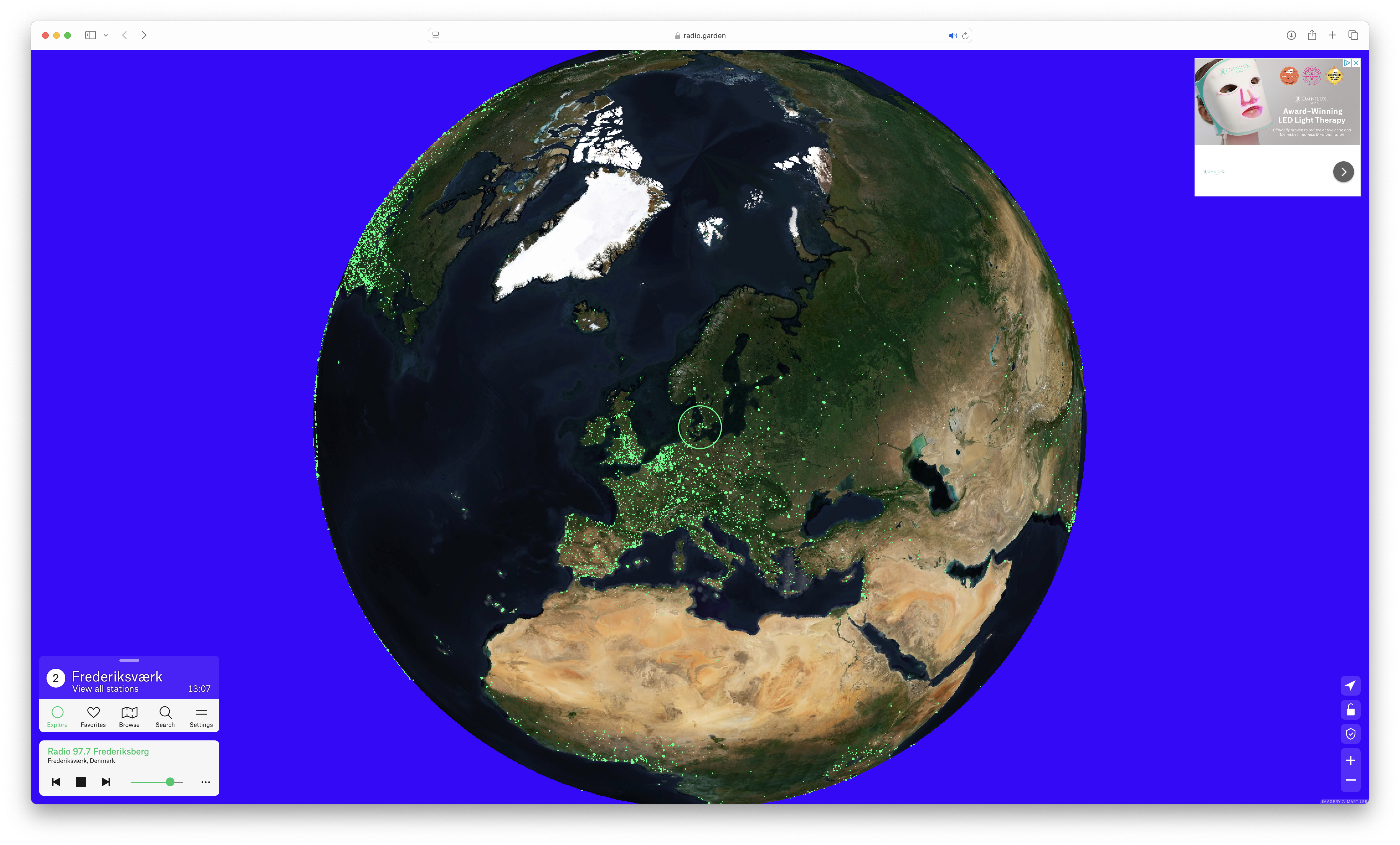 earth view europe