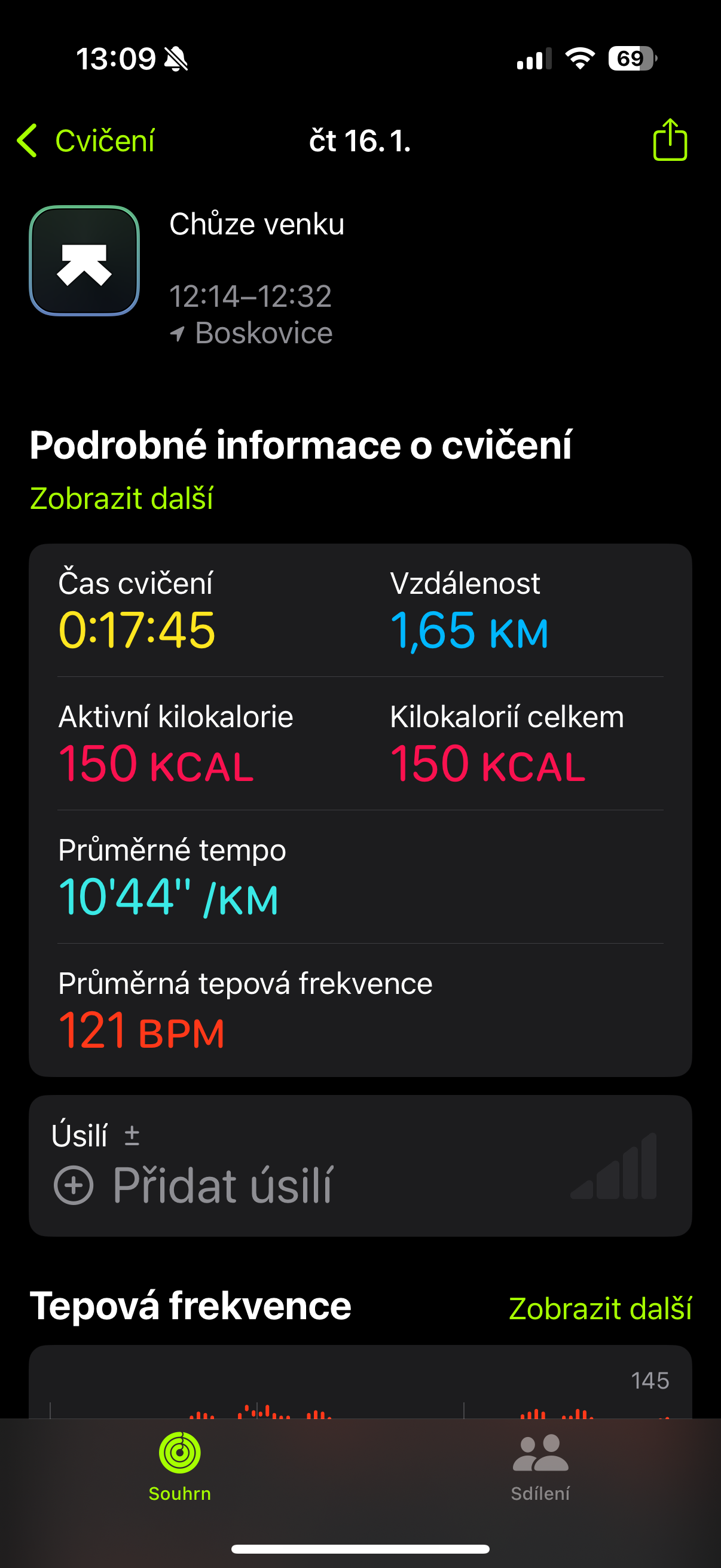 exercise details heart rate