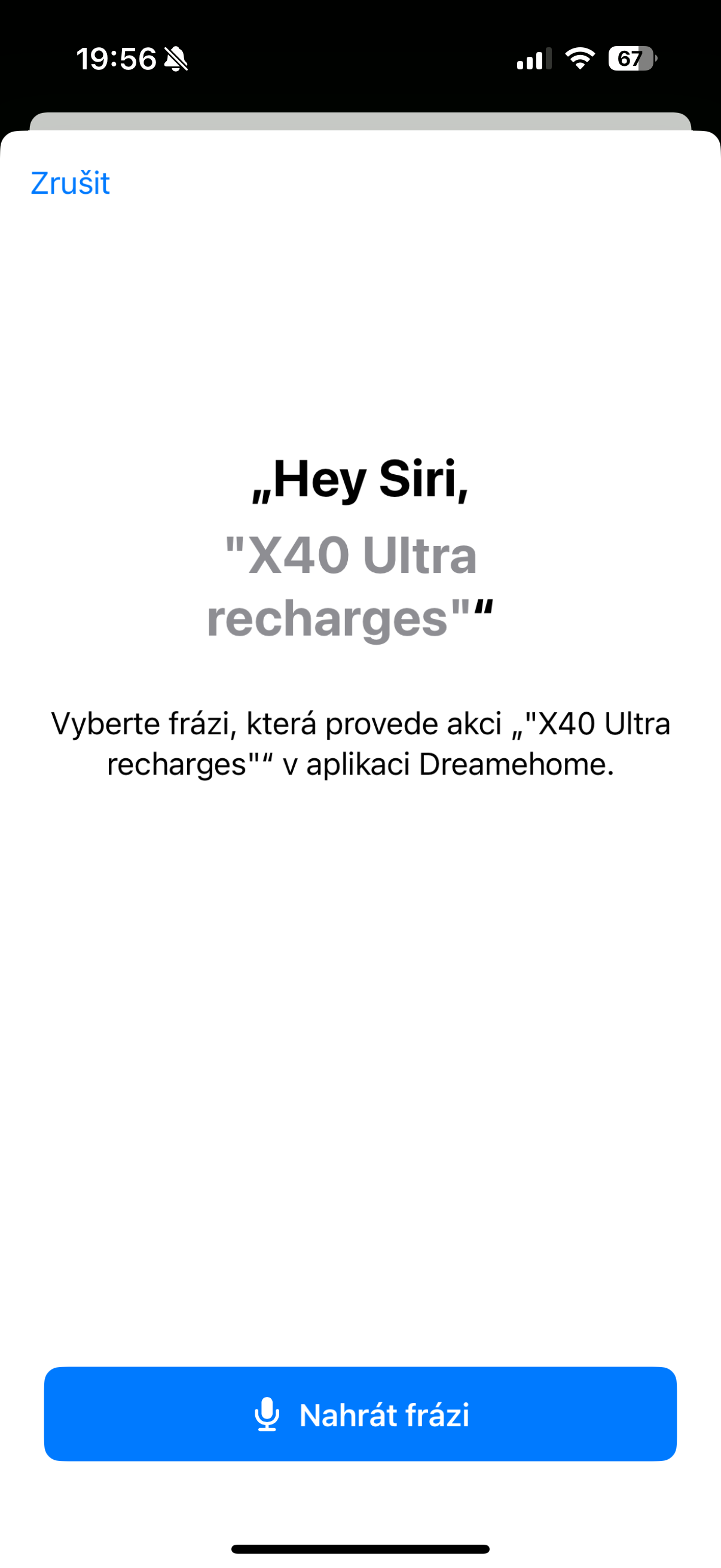 hey siri recharges