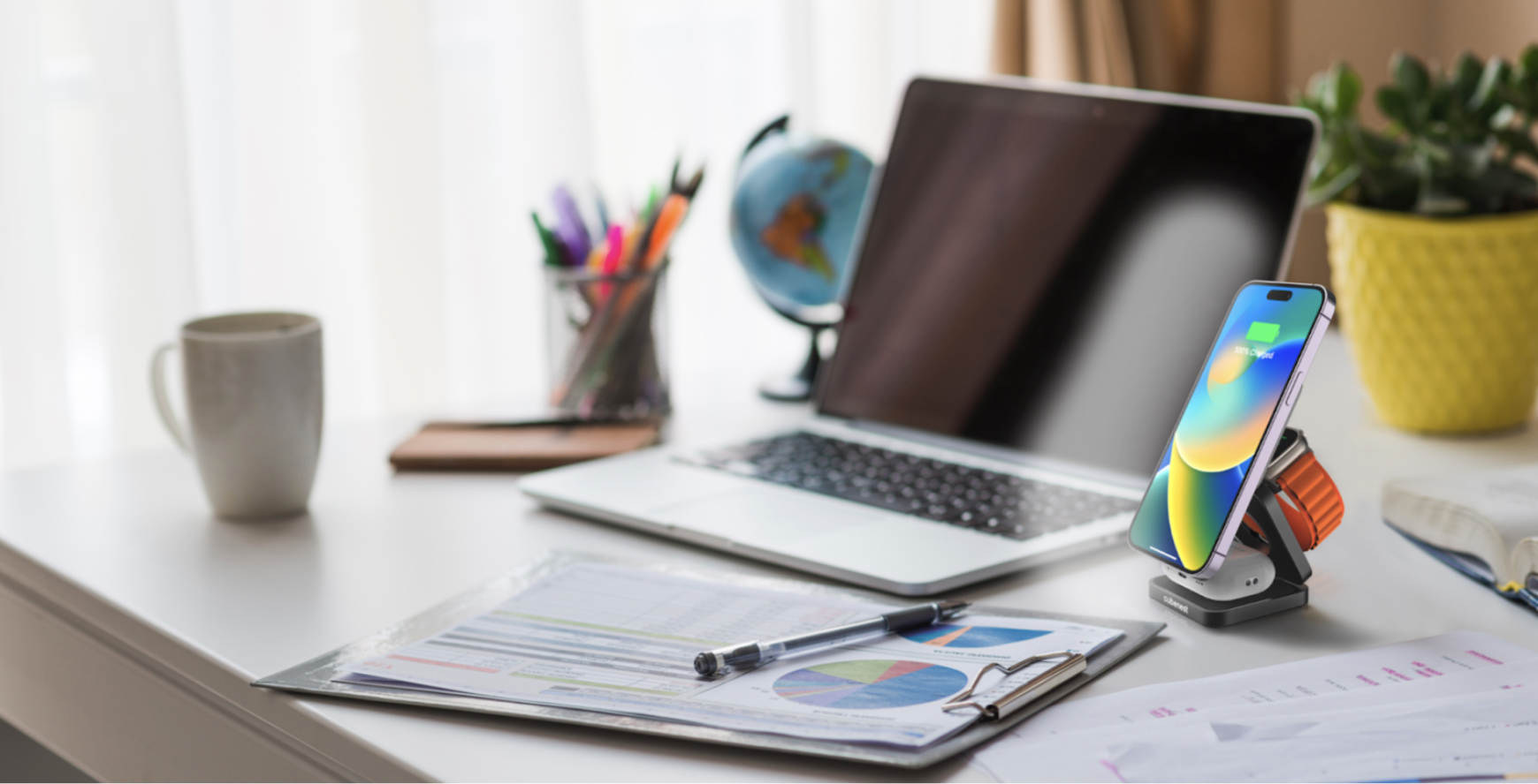 kitchen counter with appliances