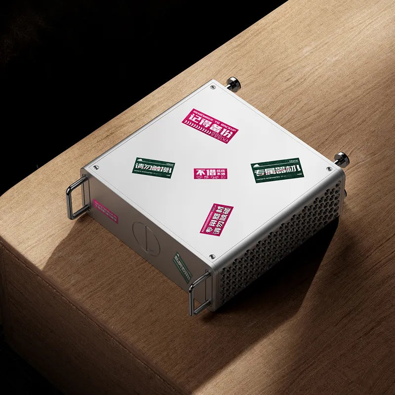 mac mini with stickers