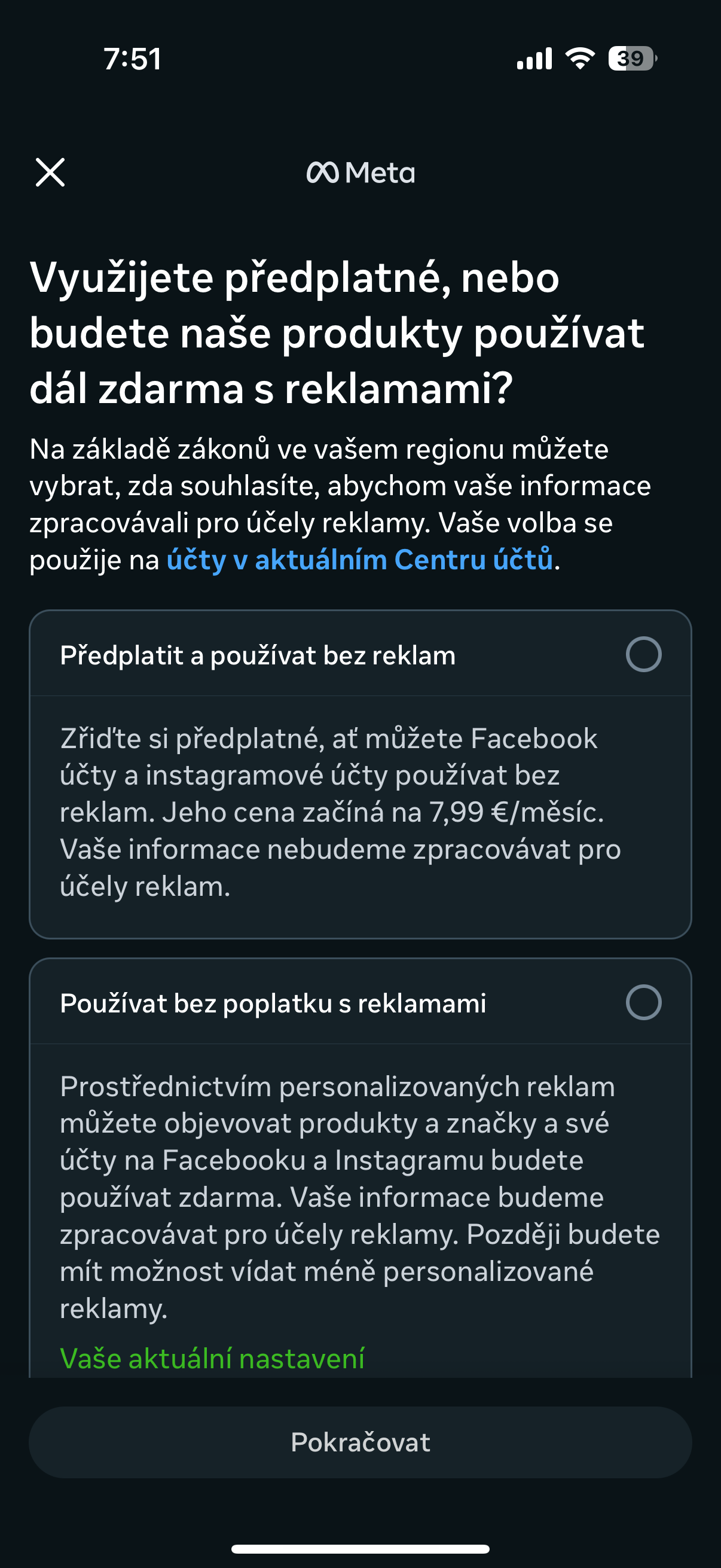 meta subscription options