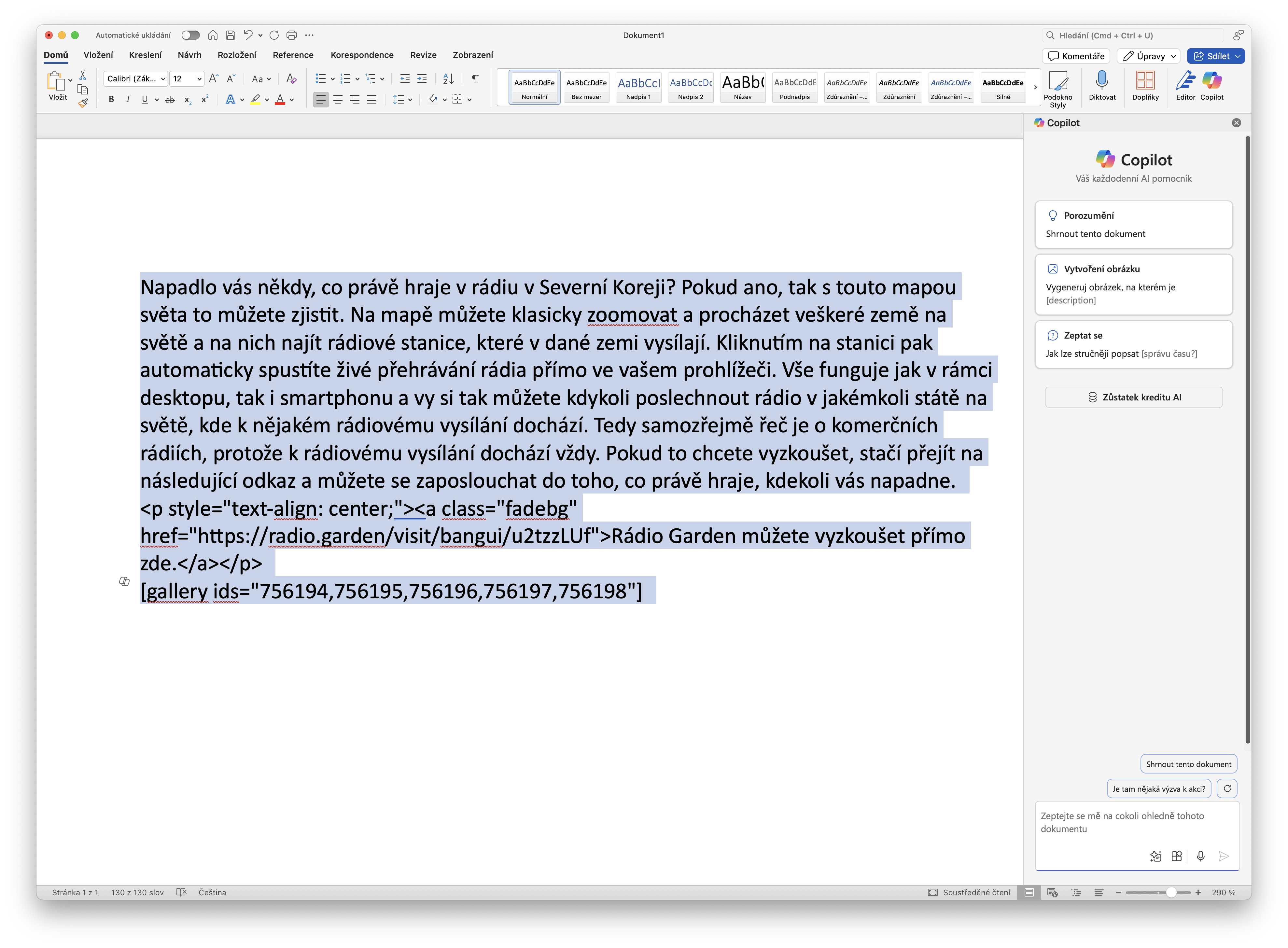 microsoft word copilot sidebar