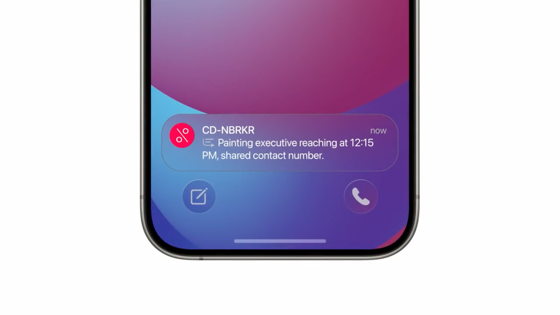notification scheduler interface