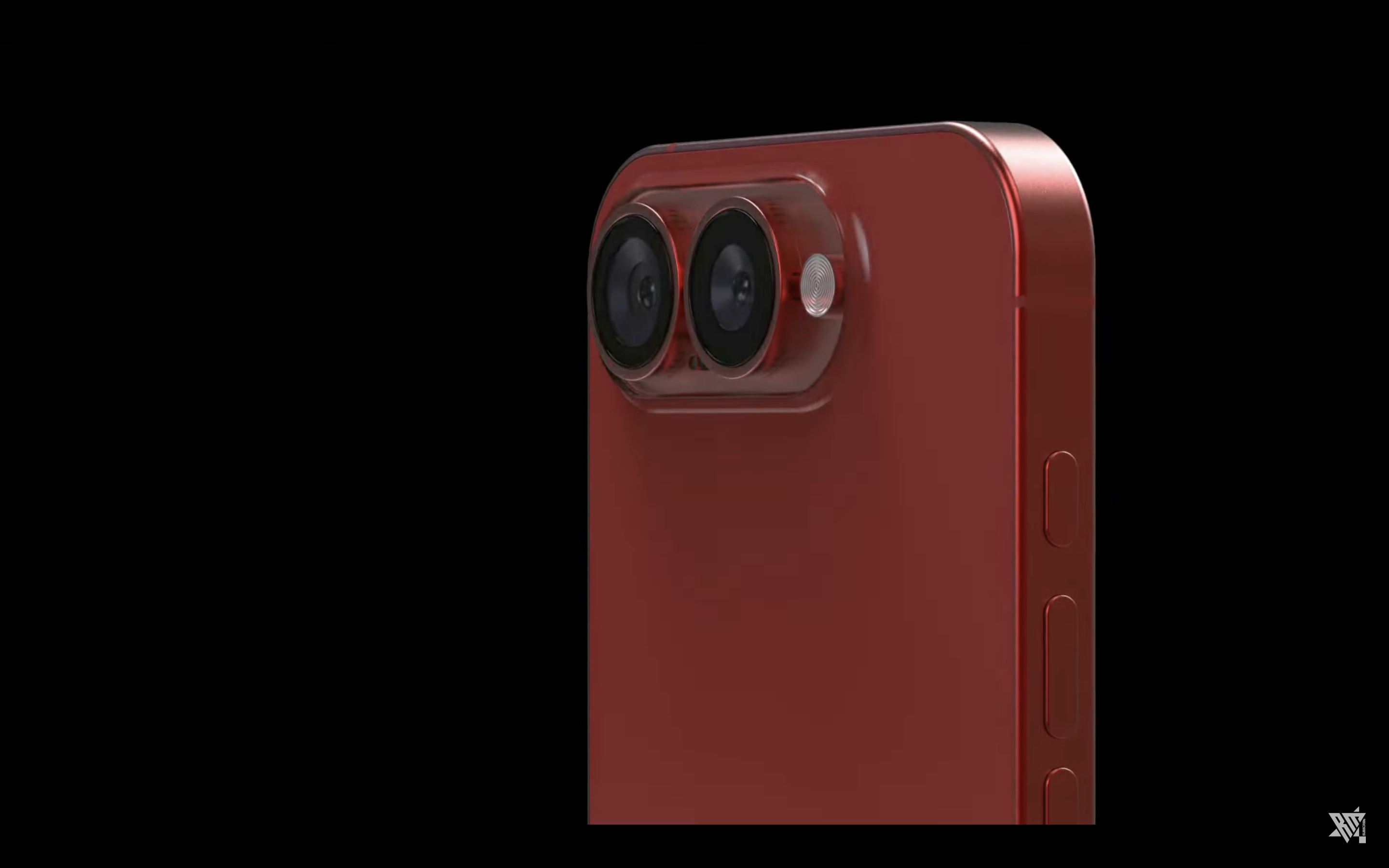 red iphone camera closeup