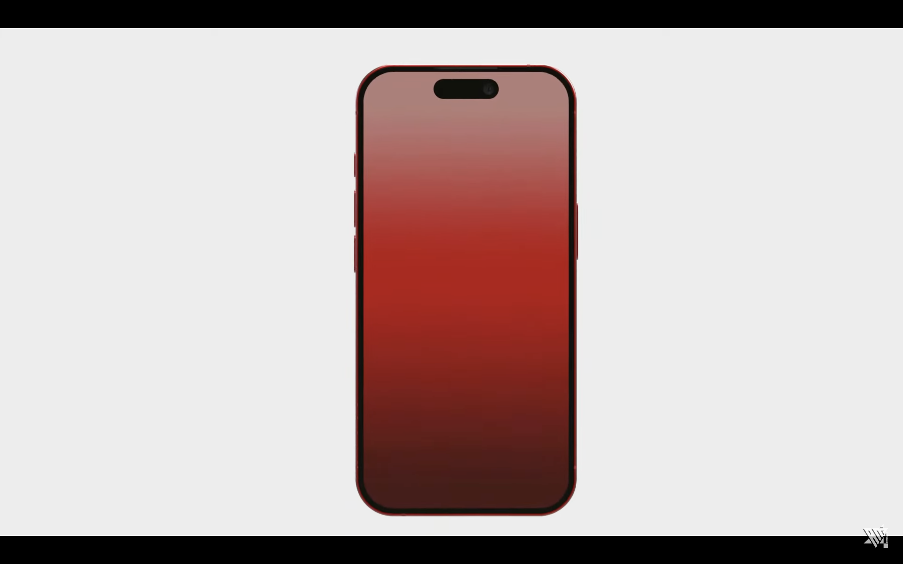 red iphone front view