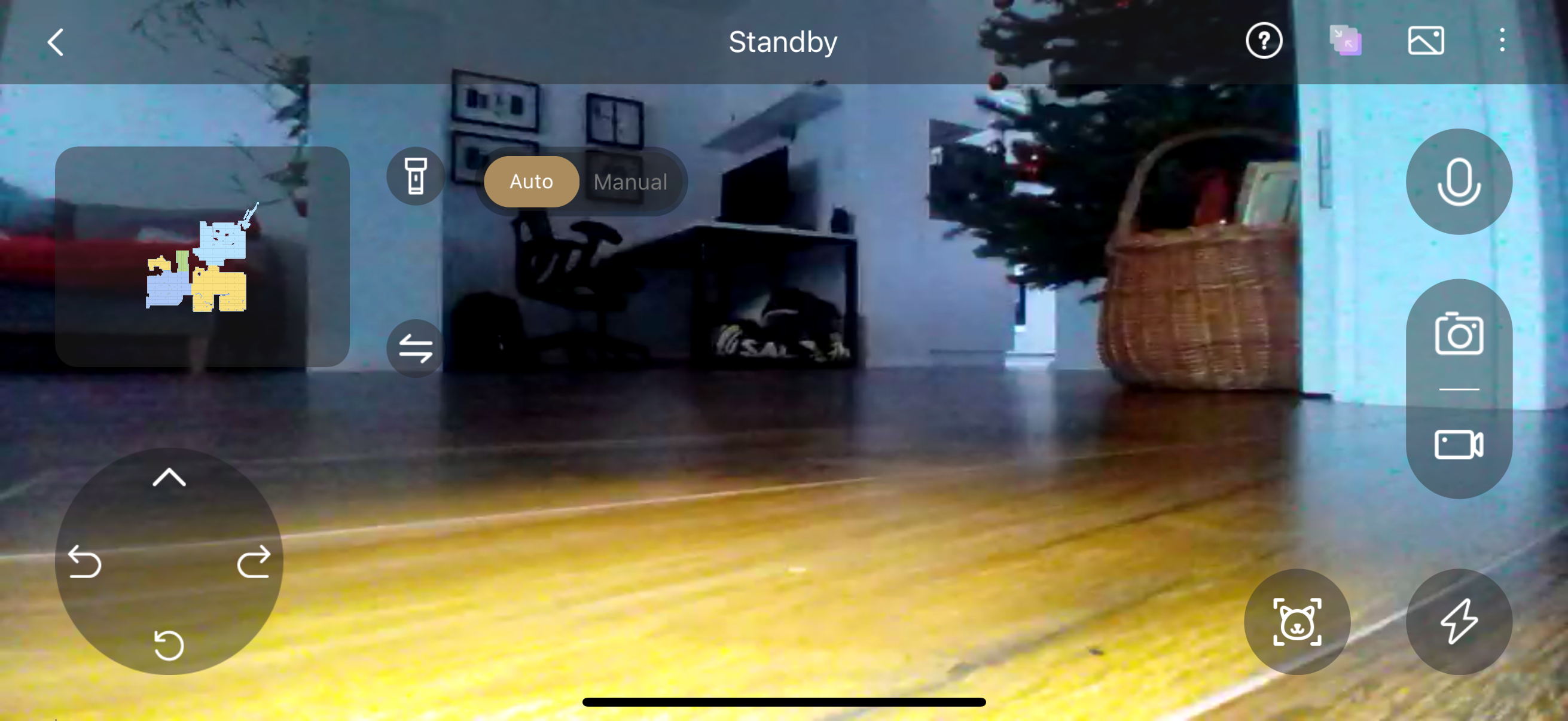 robot vacuum camera standby