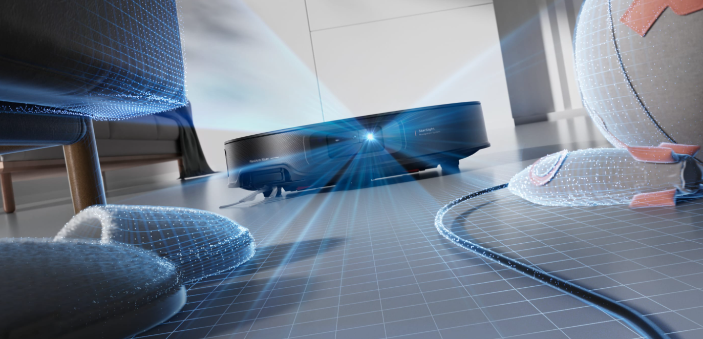 robot vacuum cleaner laser mapping