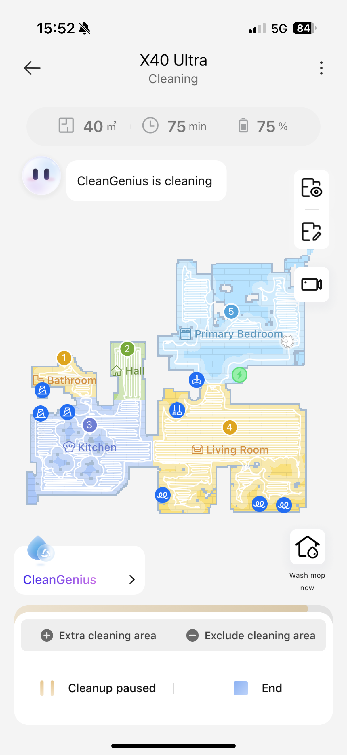 robot vacuum cleaning map