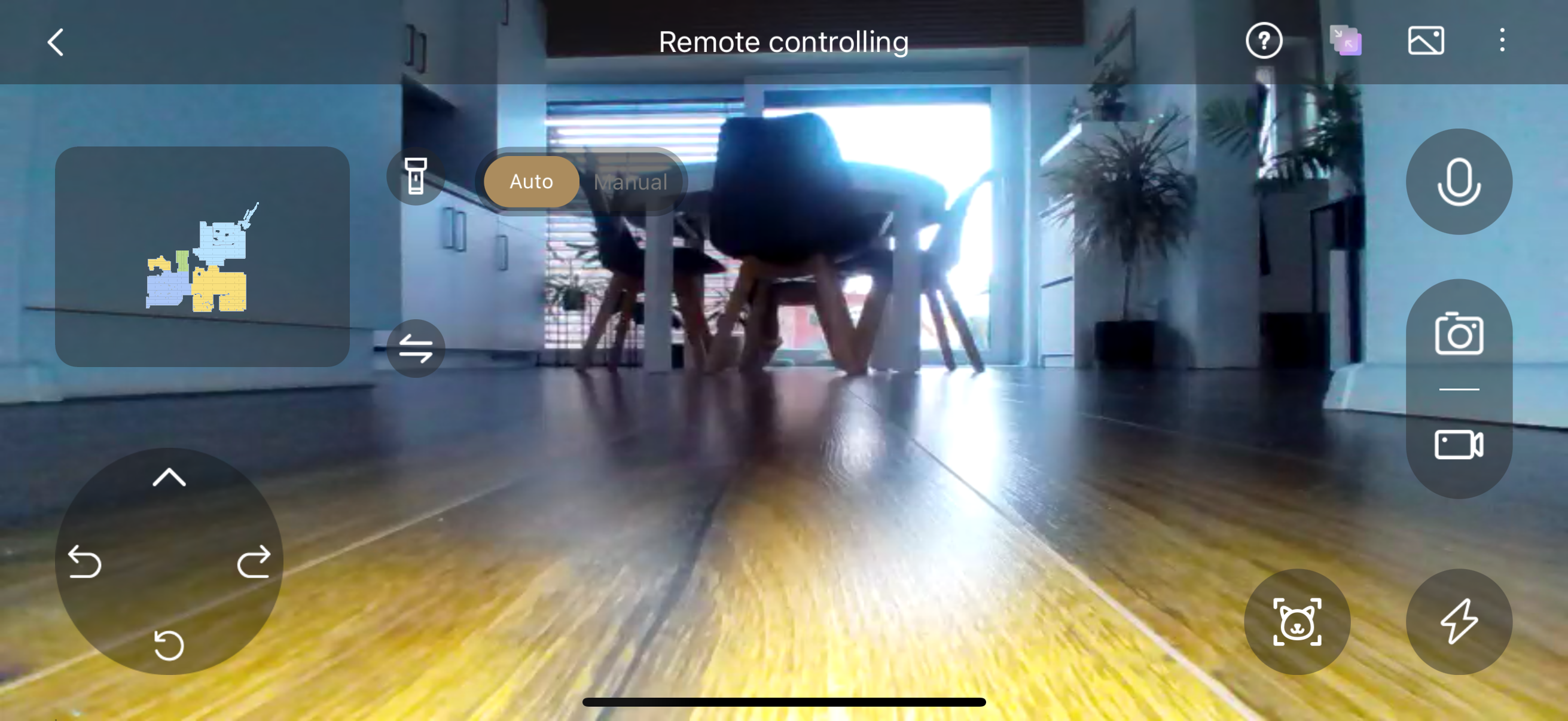 robot vacuum remote controlling