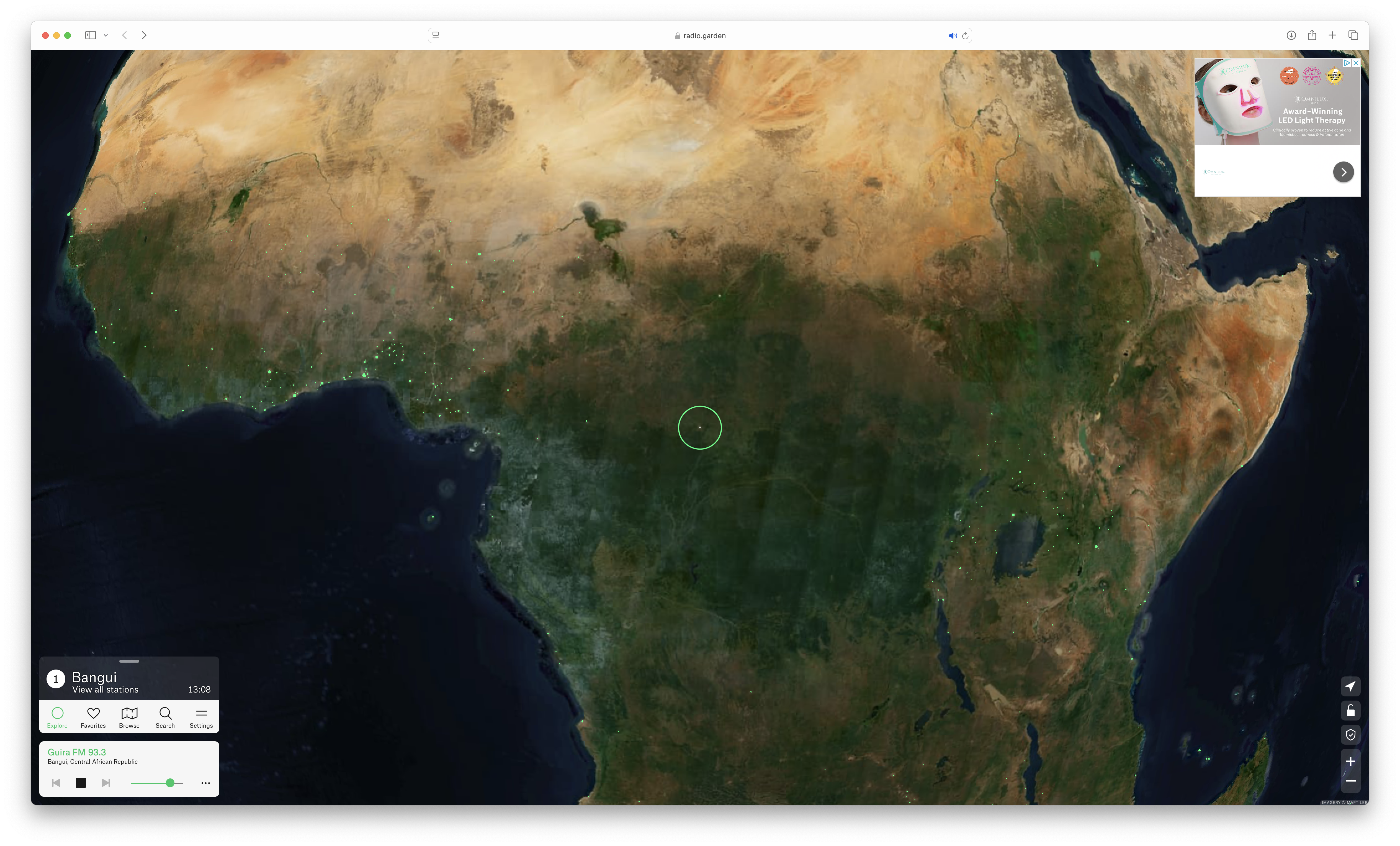 satellite view africa