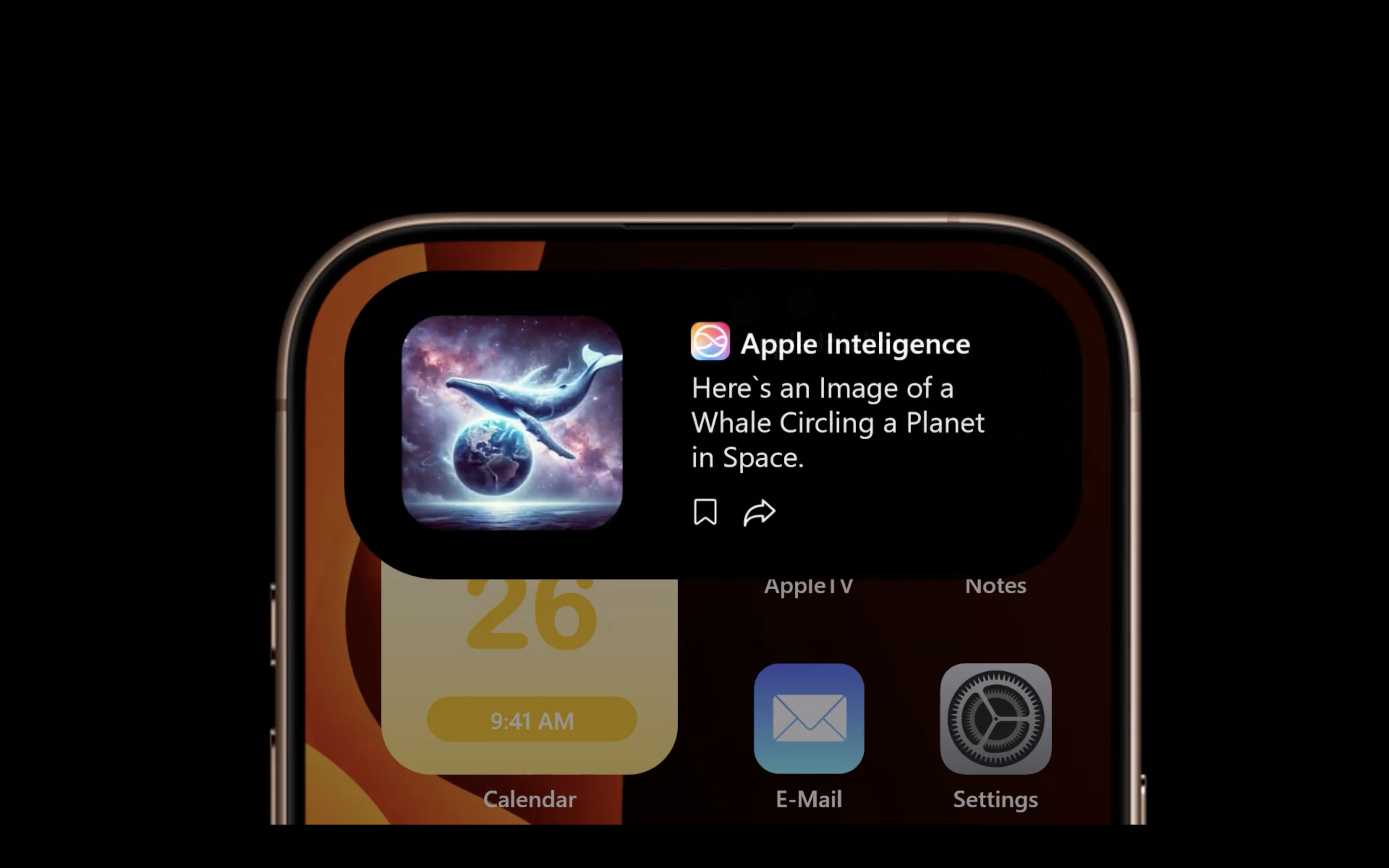 smartphone notification whale image