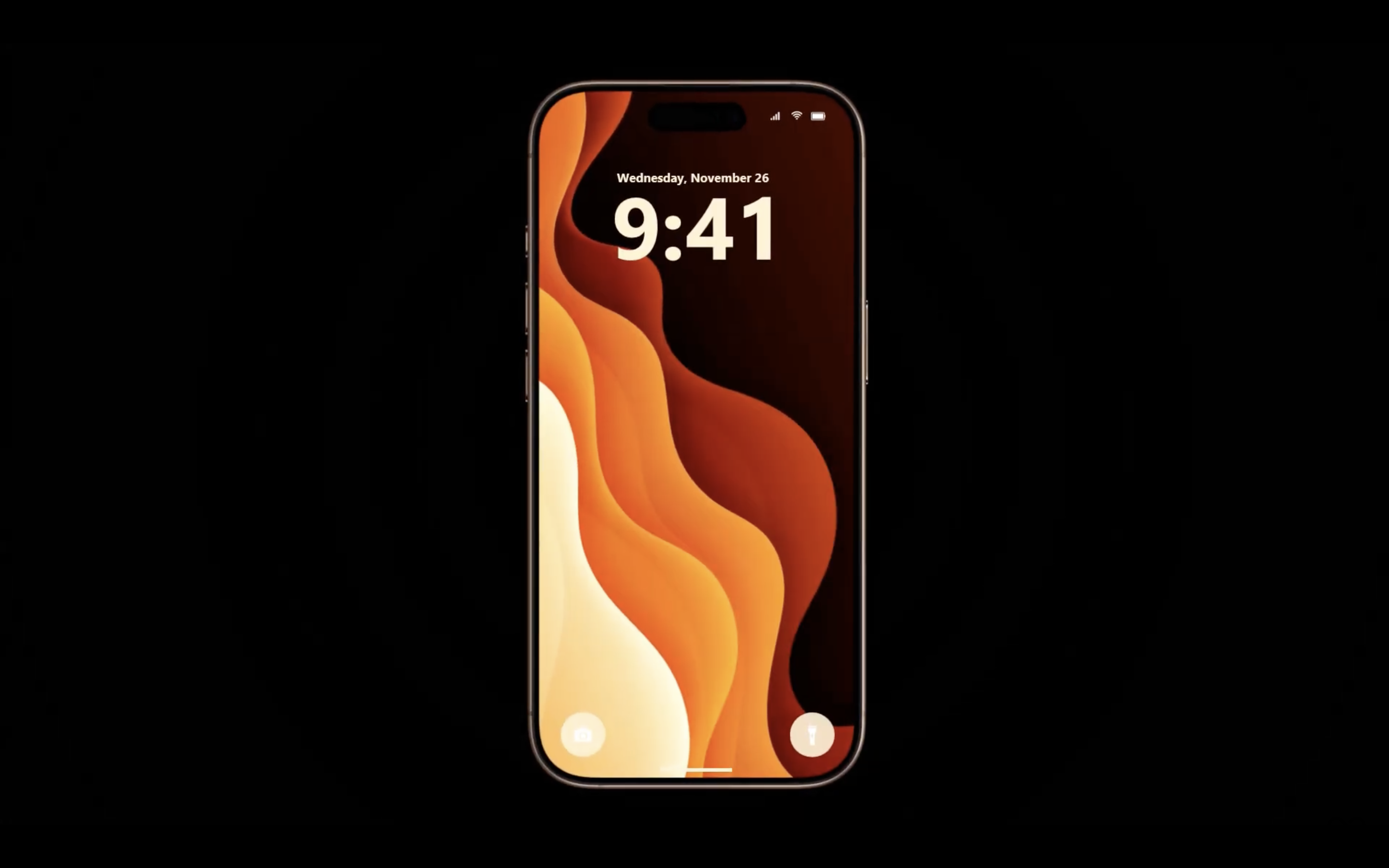 smartphone with abstract wallpaper