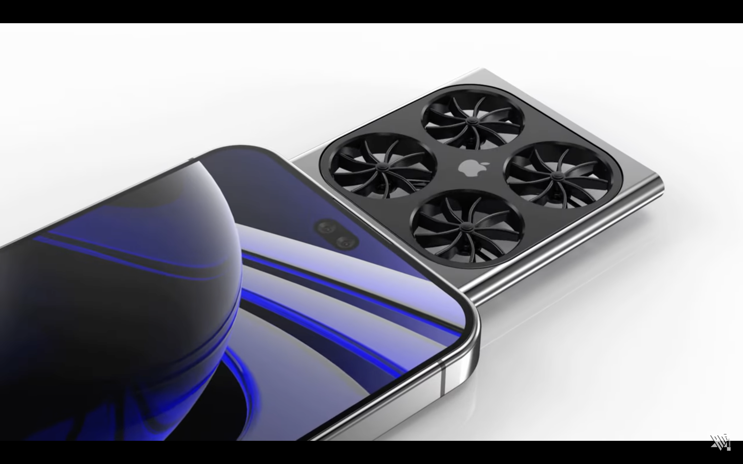 smartphone with drone camera