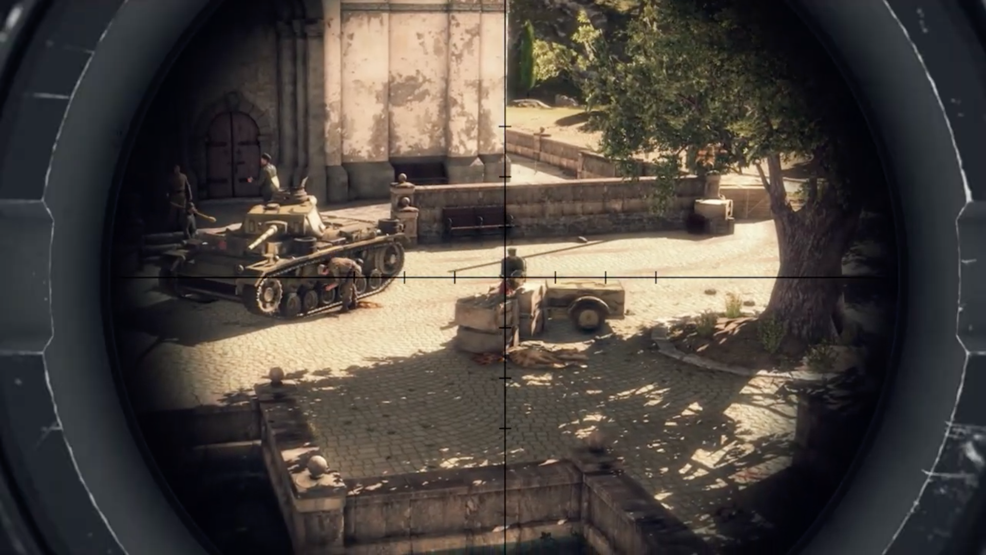 sniper scope view tank