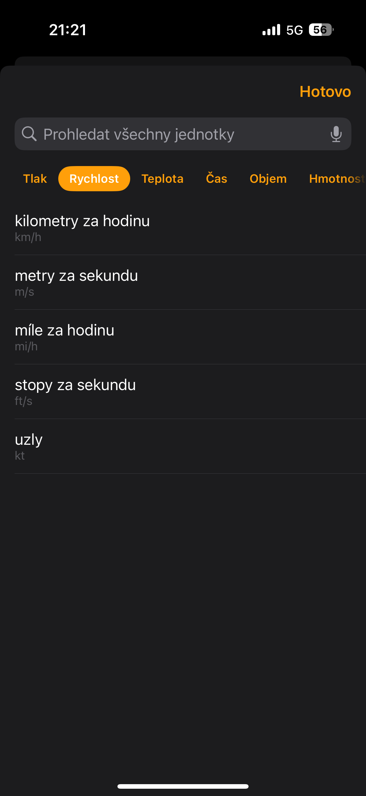 unit conversion speed