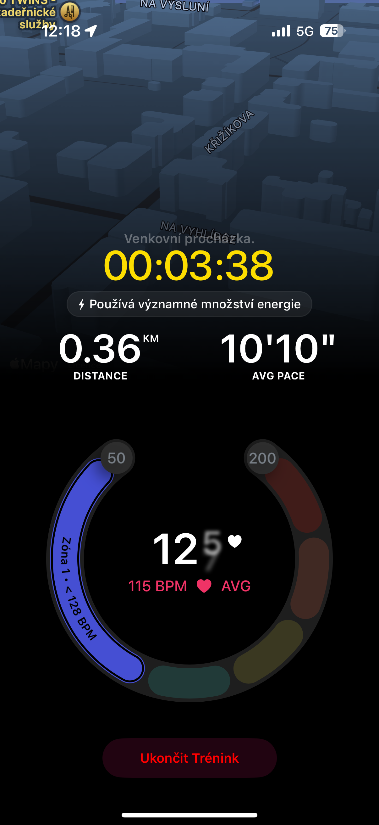 workout progress heart rate