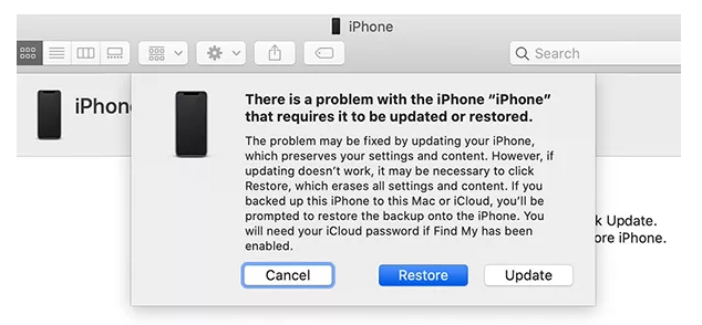 restore iphone with itunes
