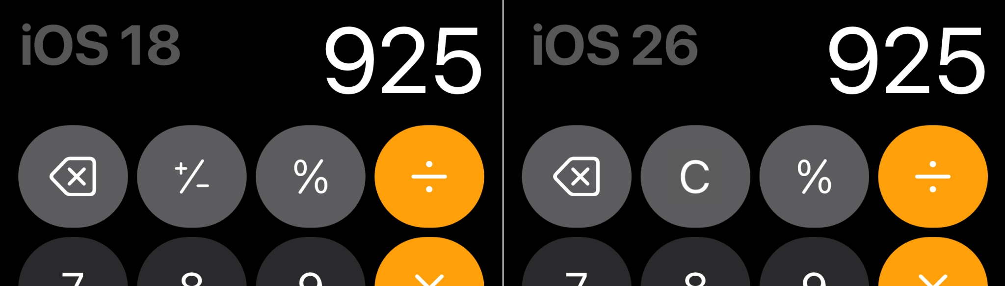 ios 26 calculator side by side.jpg