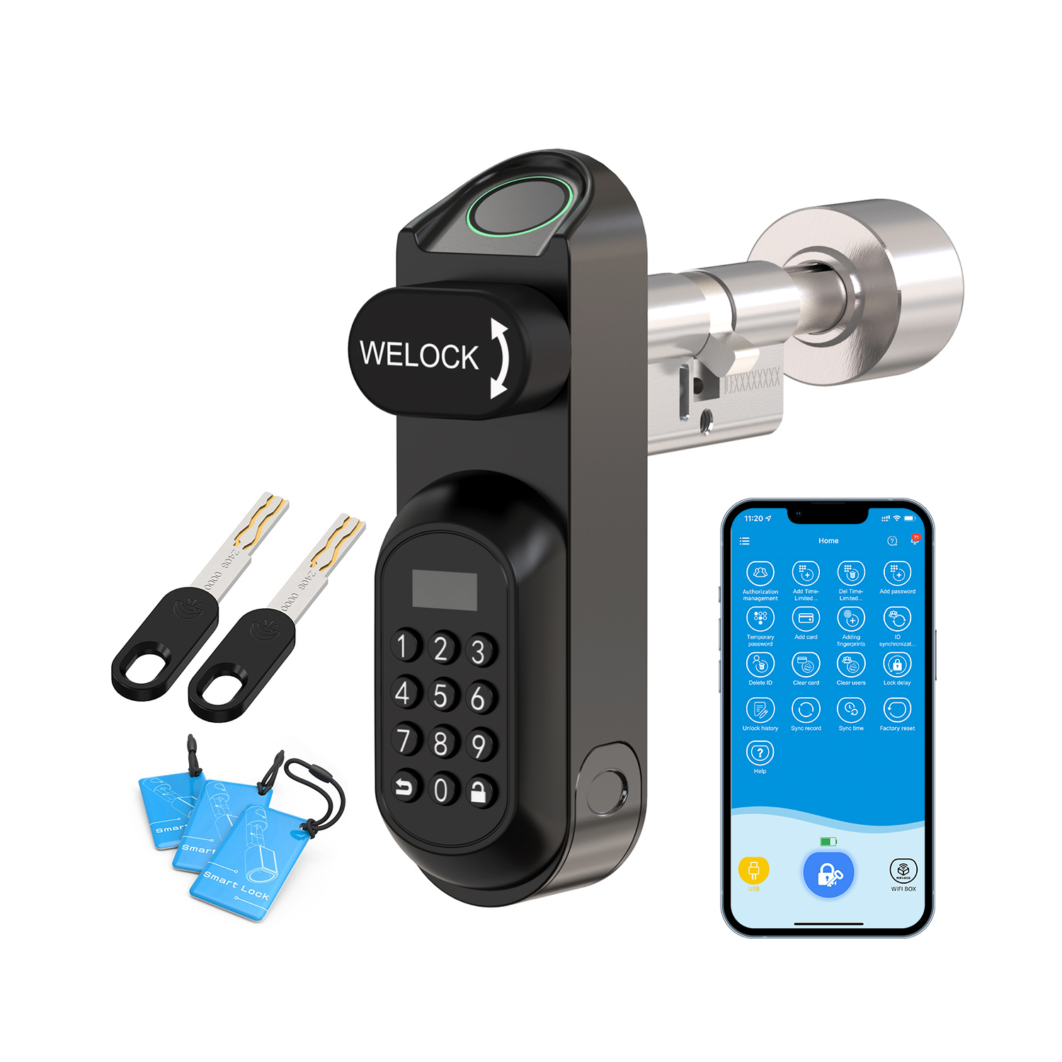 FR multiple unlock methods with WELOCK smart lock U81