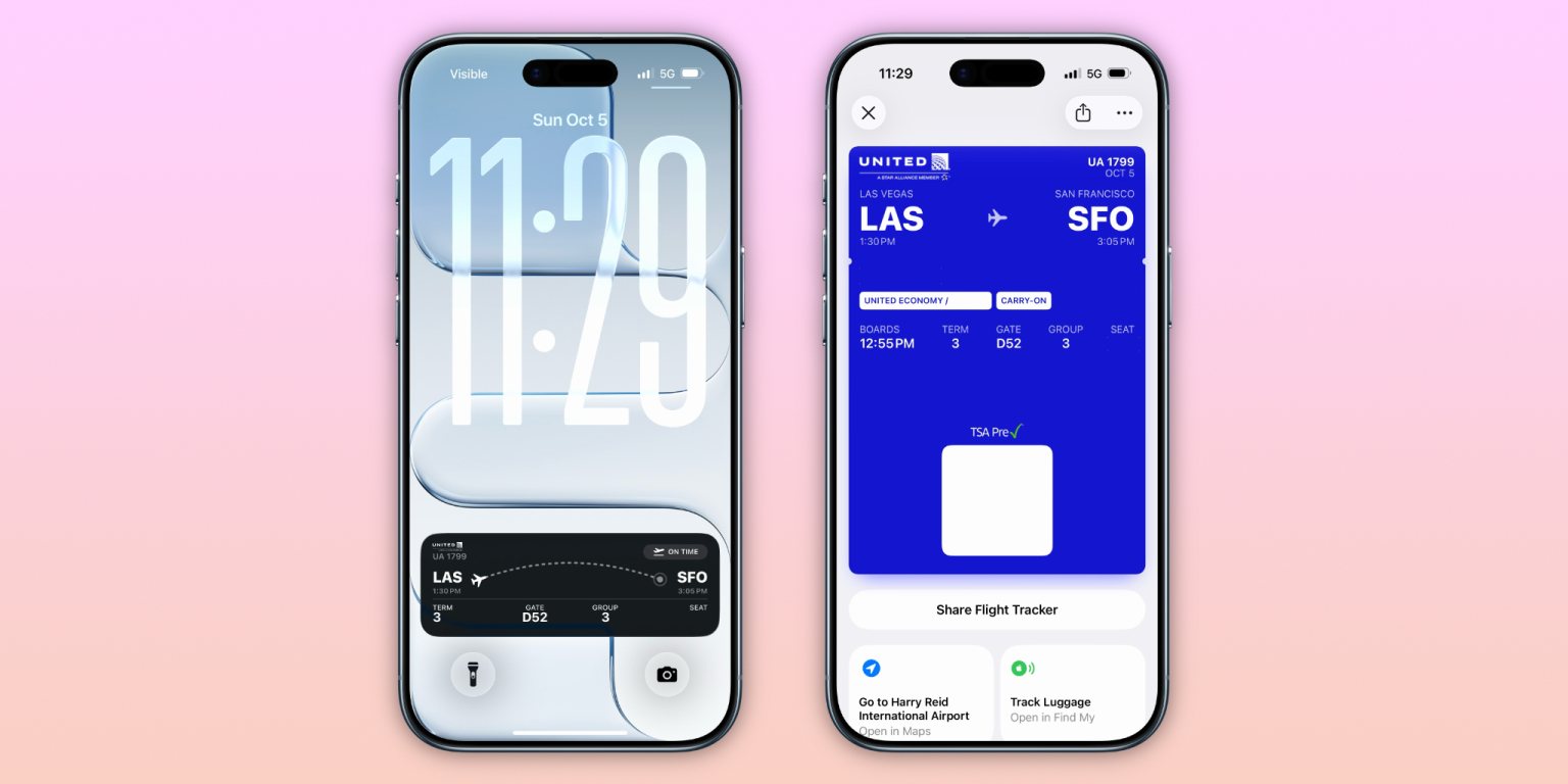 Palubni vstupenky Penezenka iOS 26