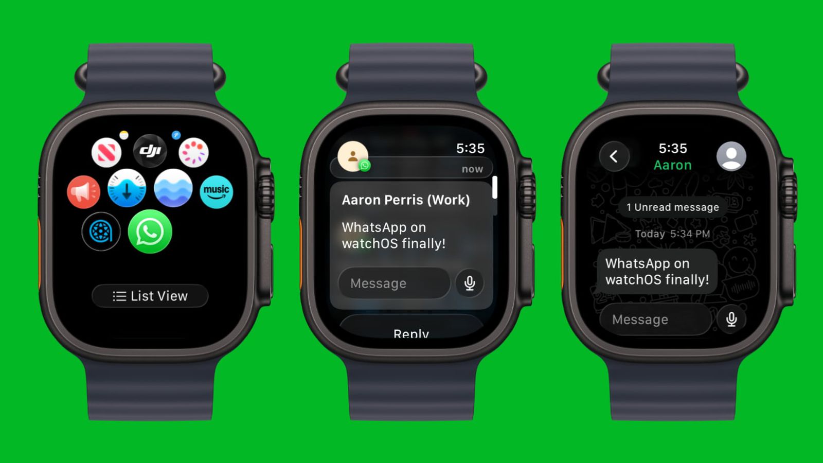 Stahujte! Oficiální aplikace WhatsApp pro Apple Watch je tu!