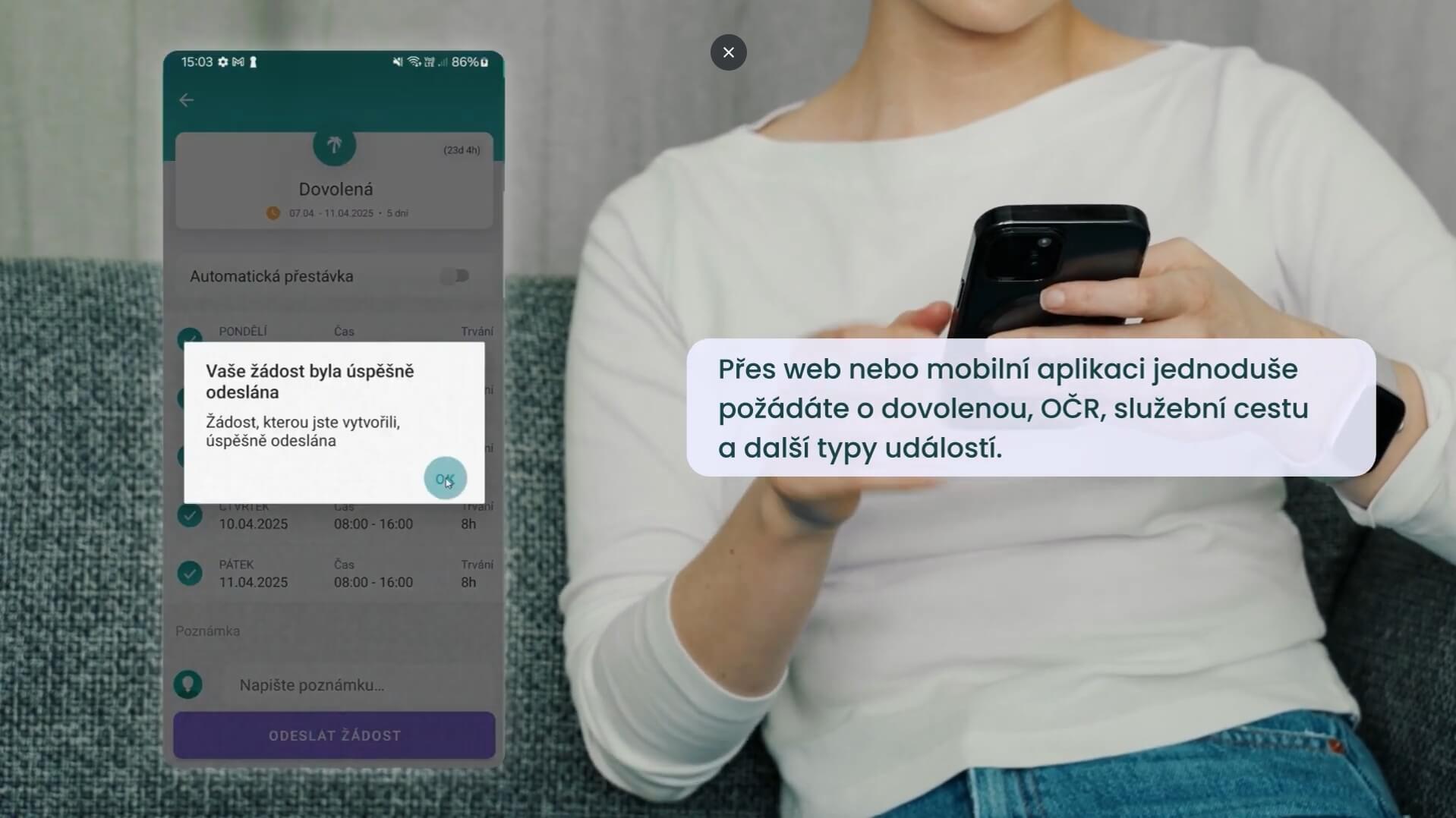 Dochazkovy a schvalovaci system Fingera