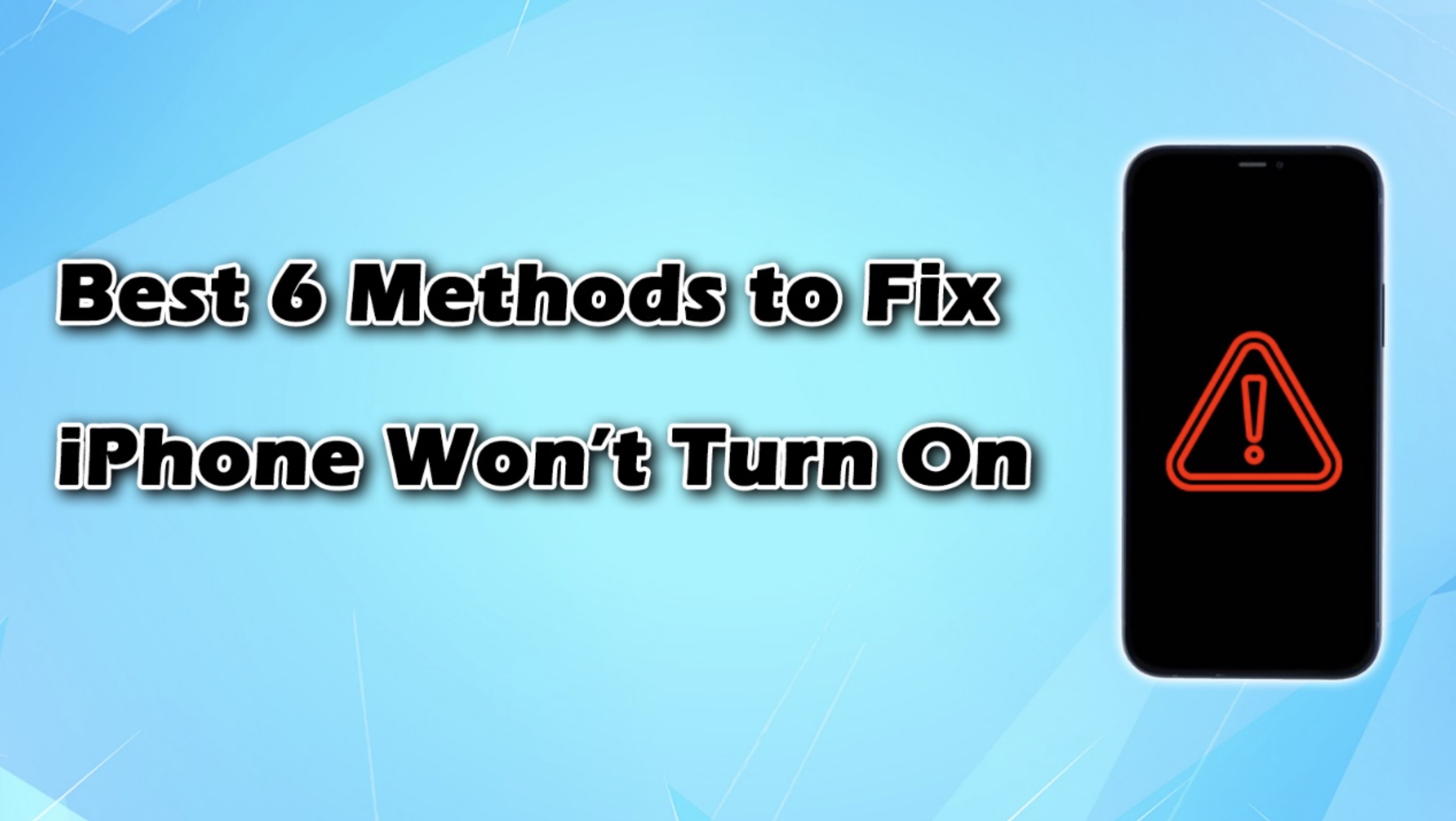 6 nejlepších metod, jak opravit iPhone, který se nezapne