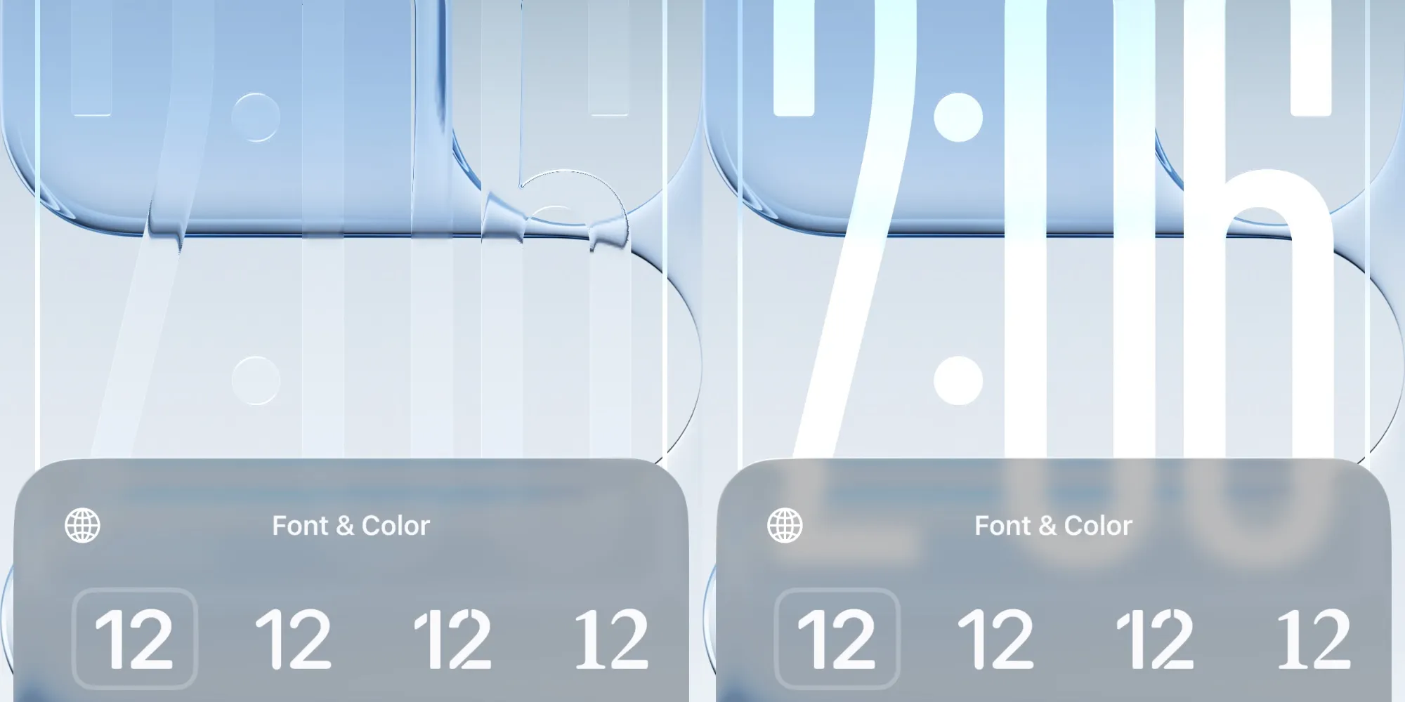 ios 26 2 liquid glass clock comparison.jpg