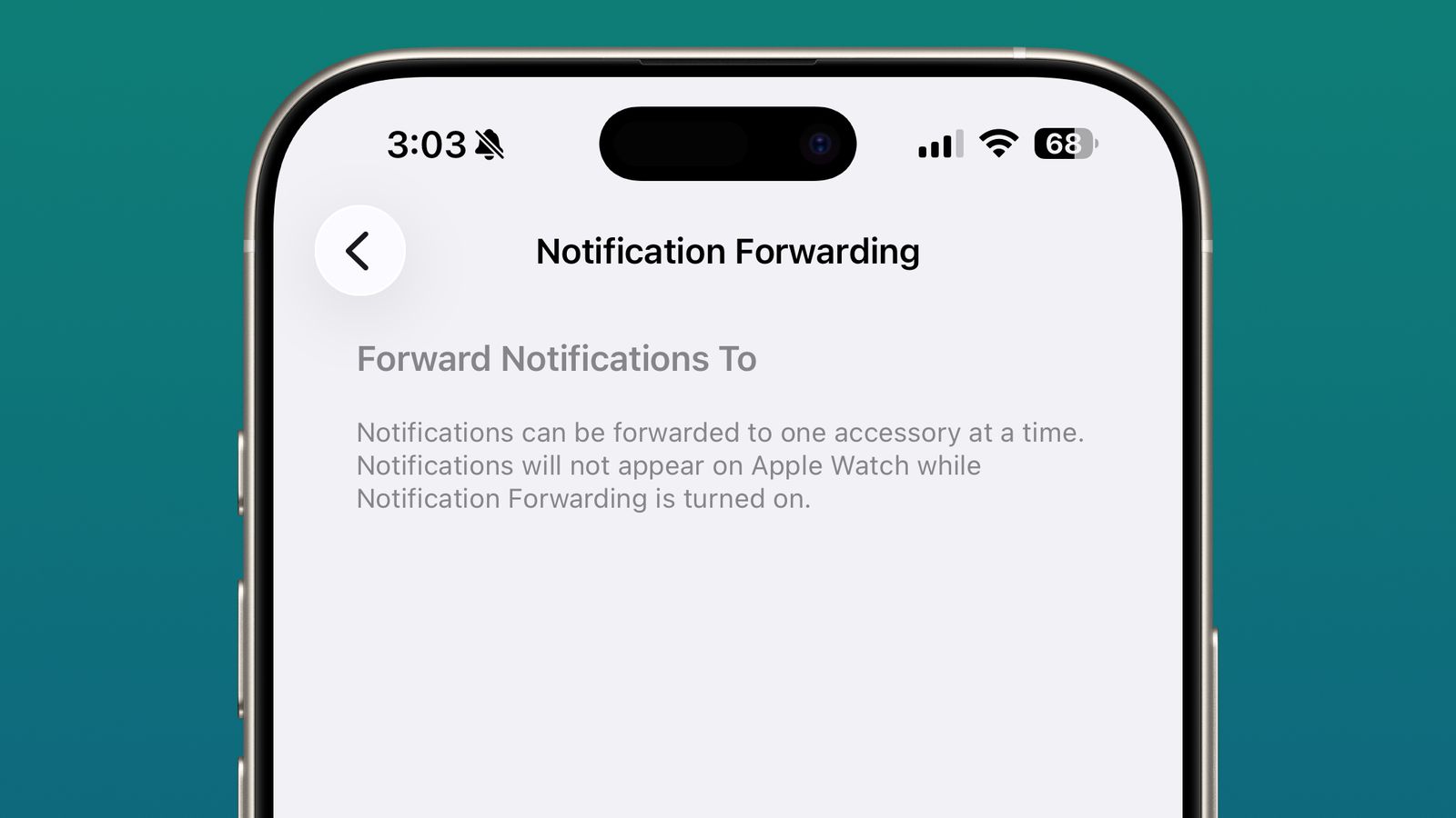 ios 26 3 notification forwarding