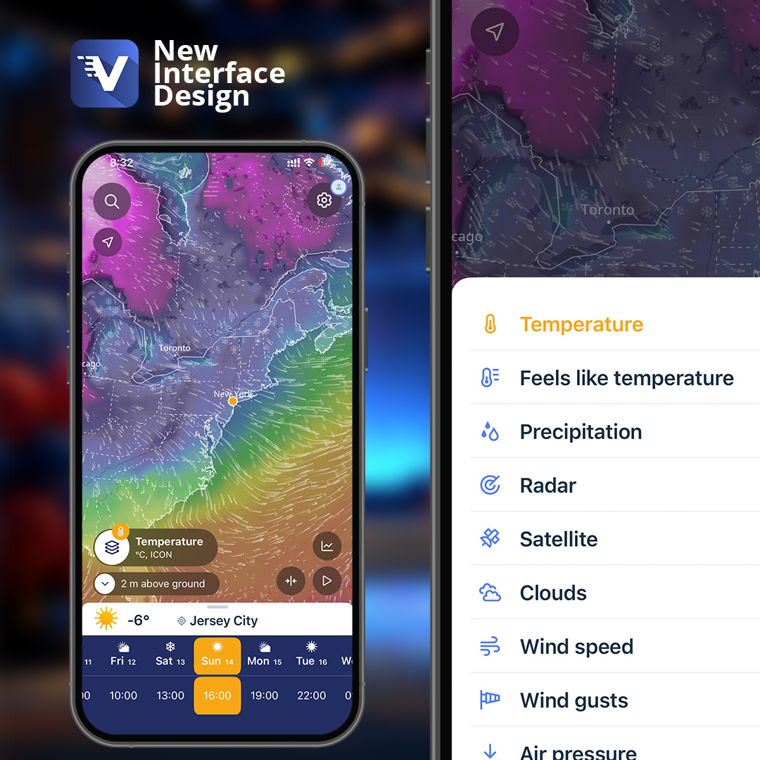 Ventusky 50: česká aplikace v novém designu s přehlednějšími meteorologickými informacemi