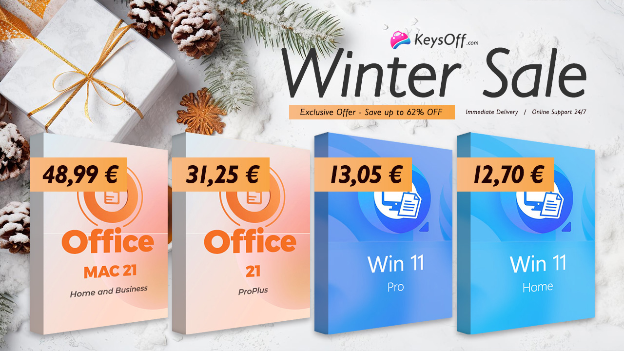 Získejte doživotní licenci Office 2021 Pro za 31,25 € a Office 2024 Home and Business za 89,99 €