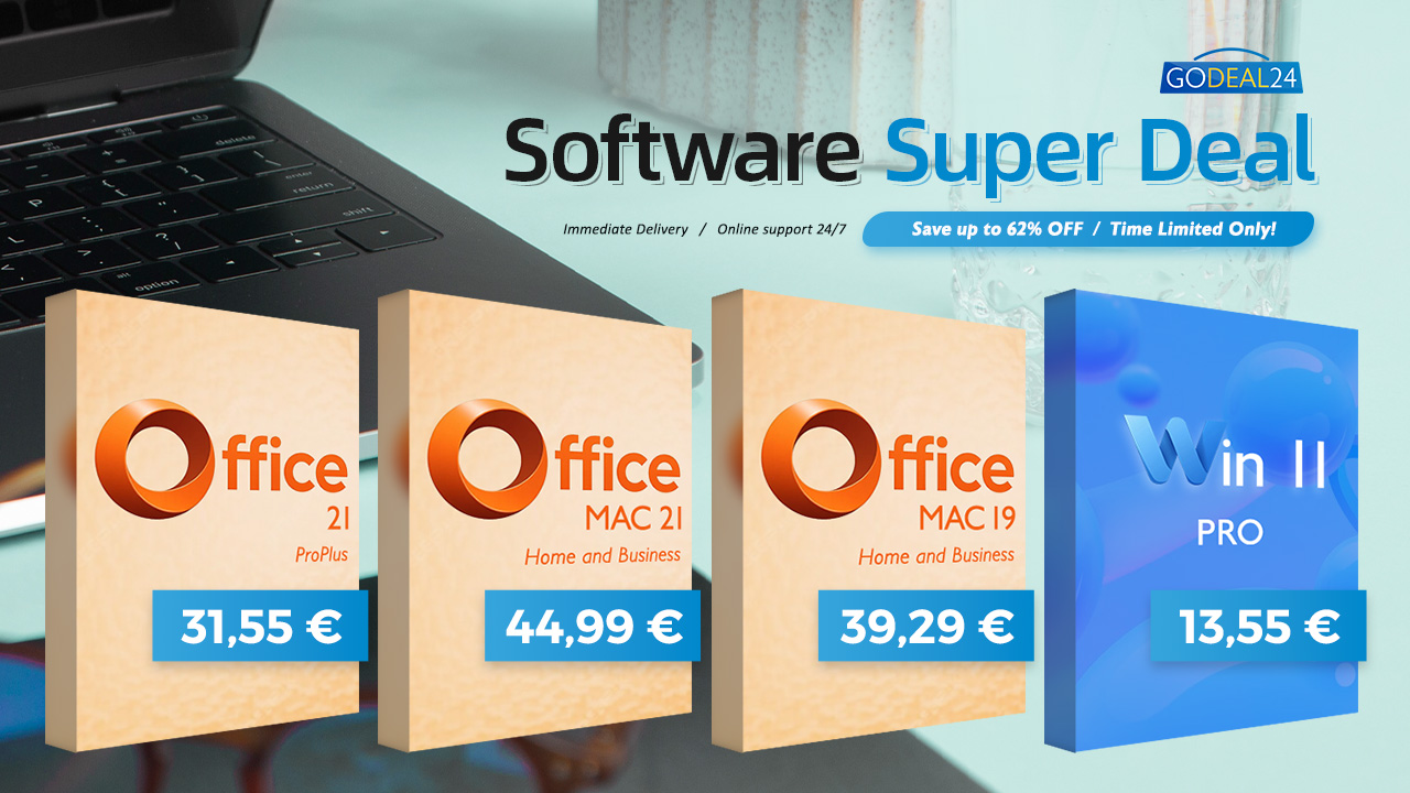 Obrovská sleva na balík Office: Office pro Mac již od 39 € a mnoho dalších slev pro vás!