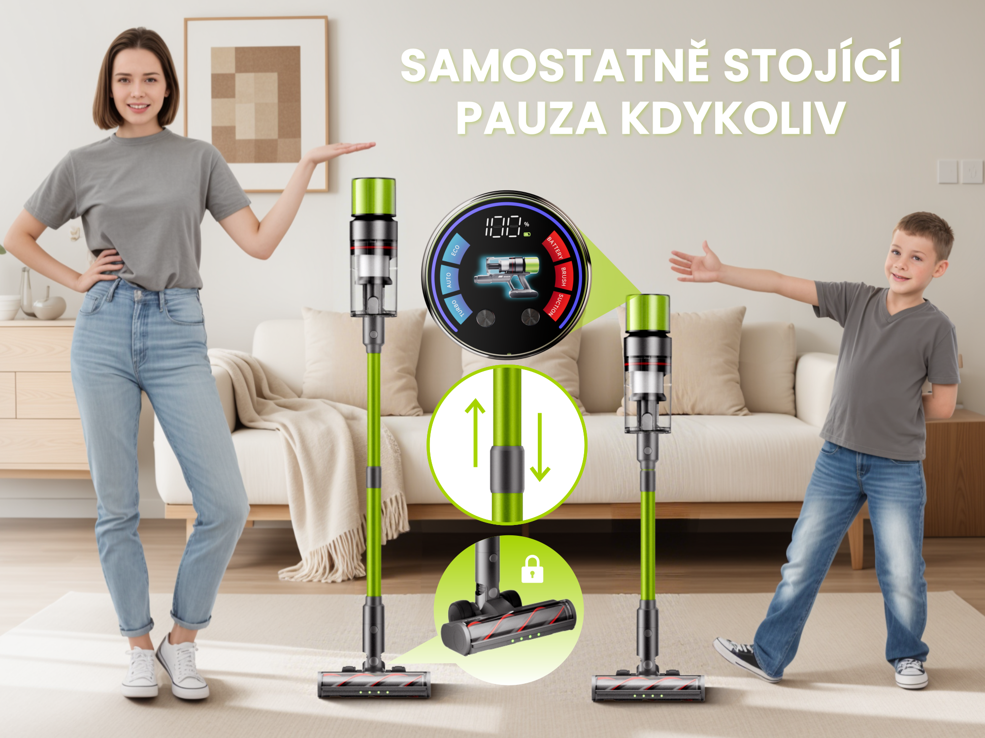 SMARTAI V6: Bezdrátový vysavač, který vidí i neviditelný prach a myslí za vás při každém úklidu [Slevový kód]