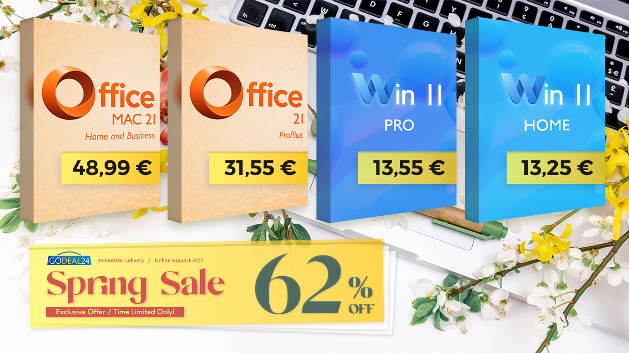 Získejte doživotní Office 2021 Pro za pouhých 31,55 € a využijte i další obrovské slevy na Windows