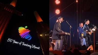 Apple slaví 50 let po celém světě. V Londýně zahráli Mumford & Sons, v Sydney se rozzářila Opera