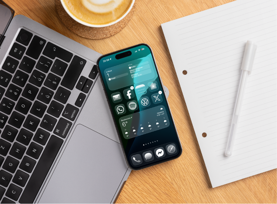 Jak udělat domovskou obrazovku iPhonů ještě minimalističtější? Vyzkoušejte tohle nastavení!